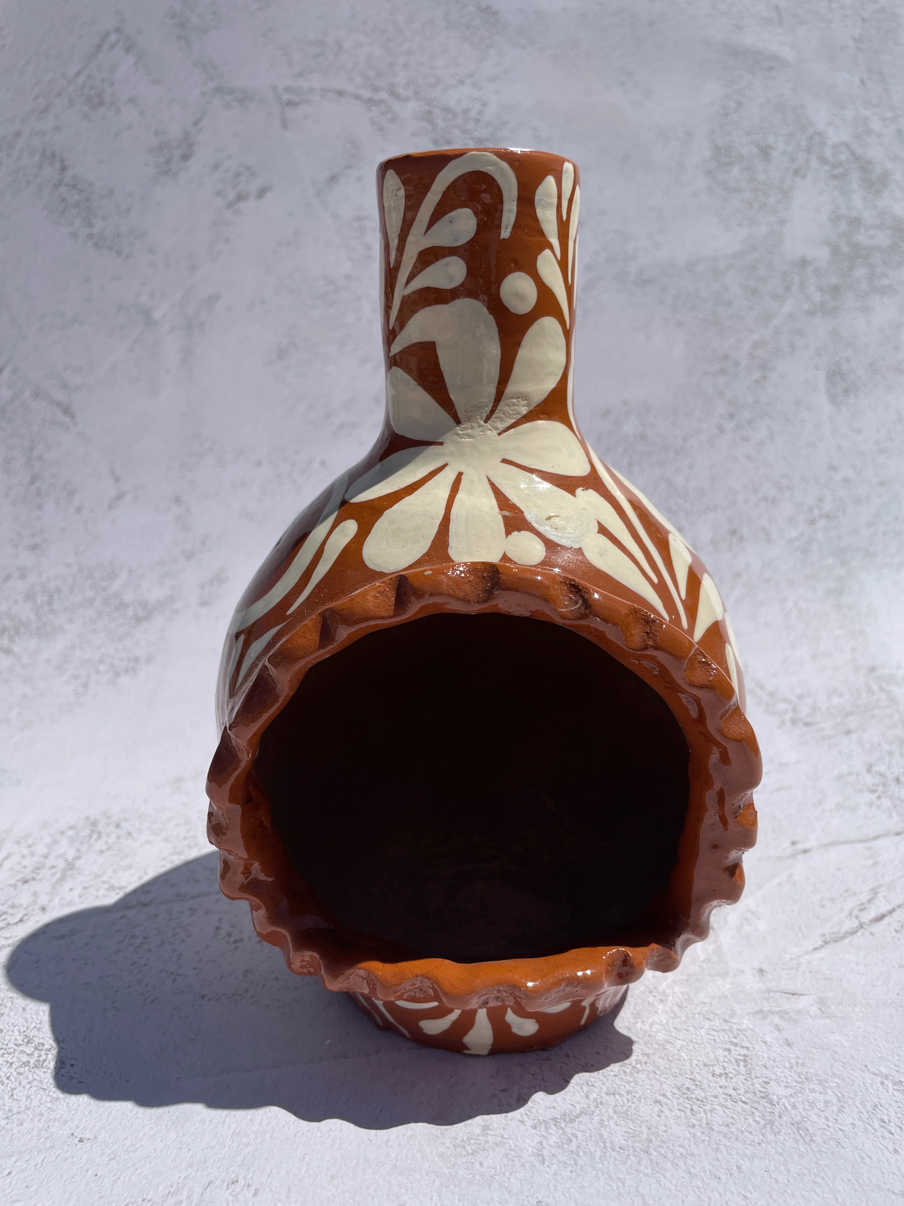 Mexican Chimenea Clay Chimeneas Mini Indoor Chimenea Incense Burner Cone Incense Burner Blue