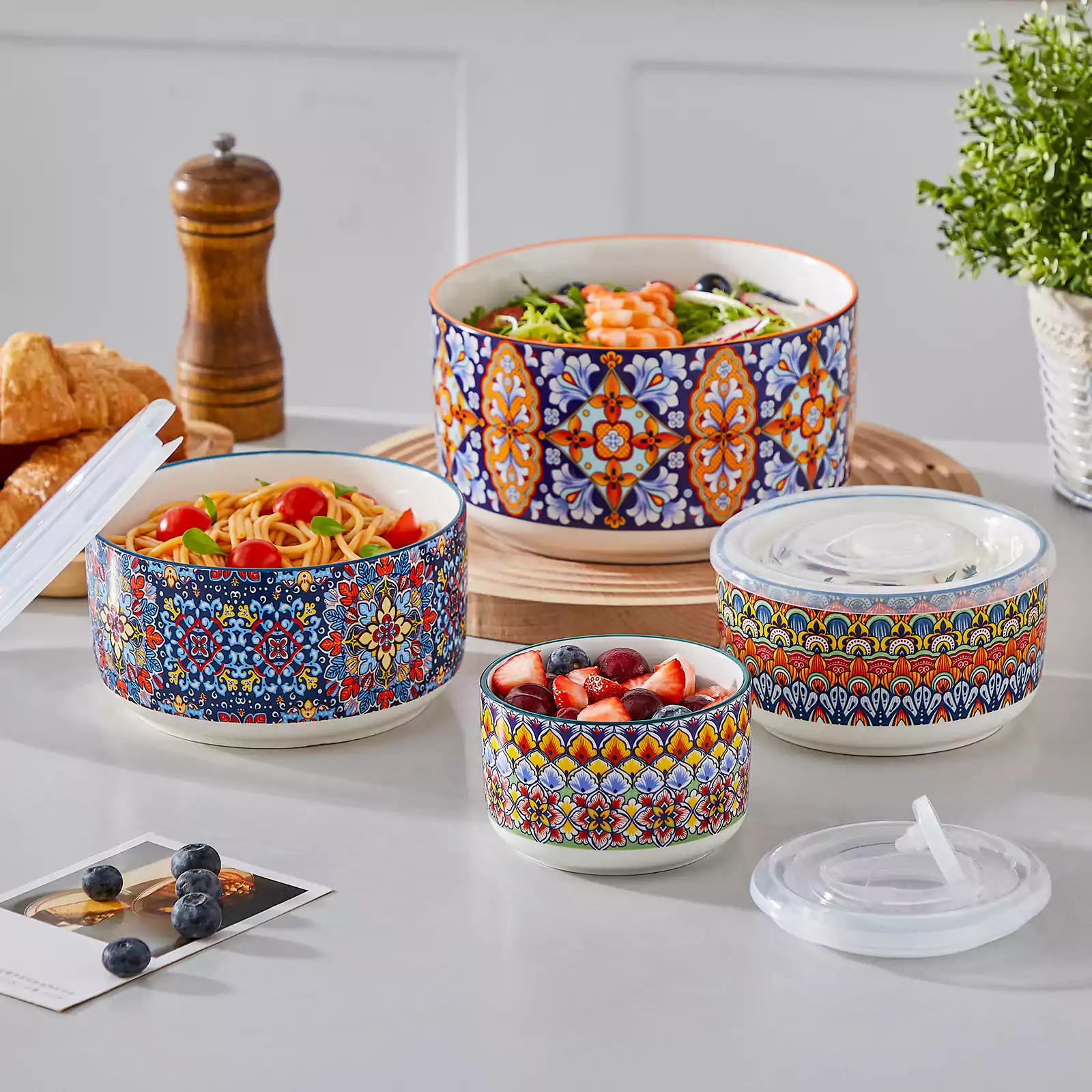 Simi Food Storage Bowls Set of 4