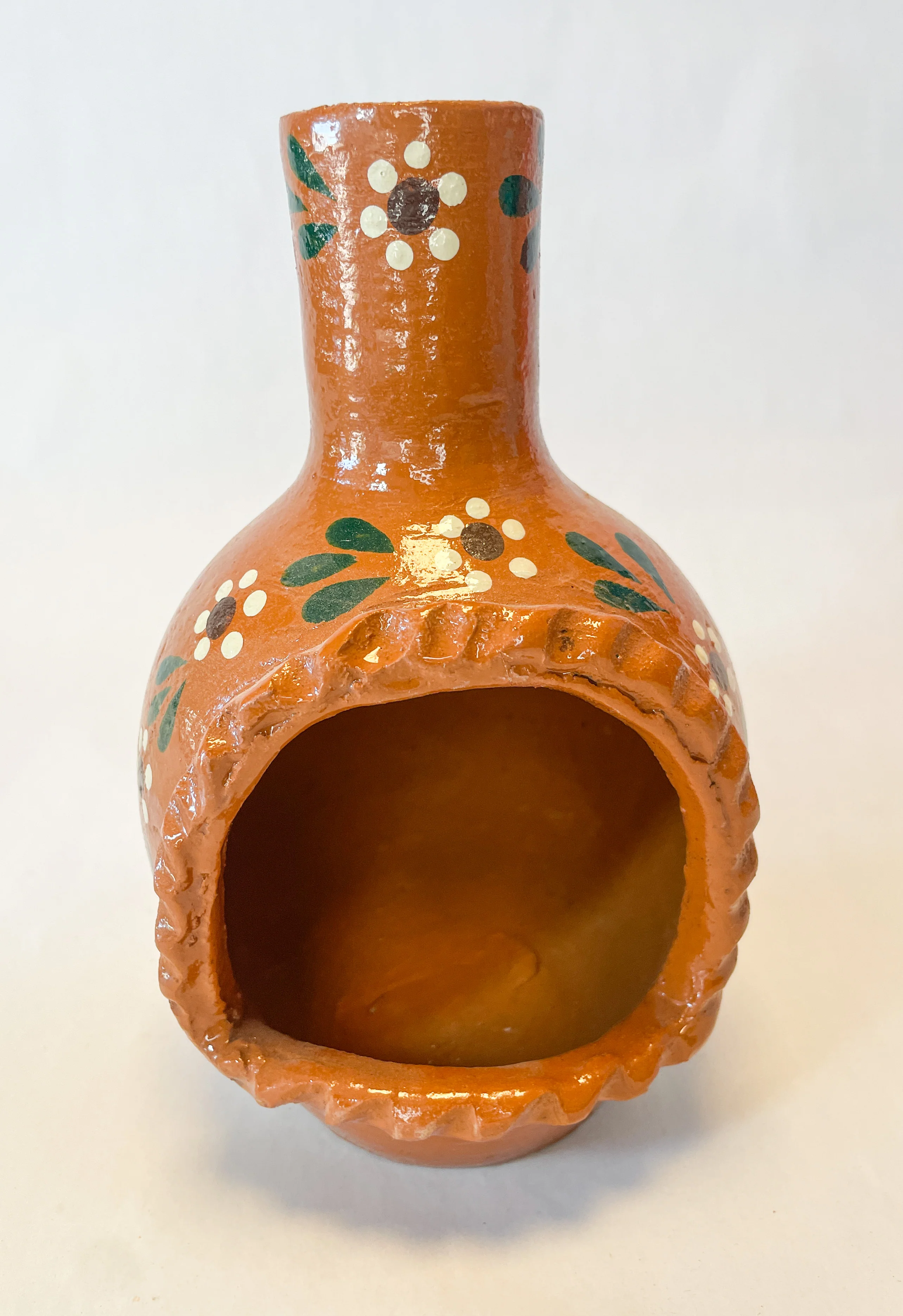 Mexican Chimenea Clay Chimeneas Mini Indoor Chimenea Incense Burner Cone Incense Burner Blue
