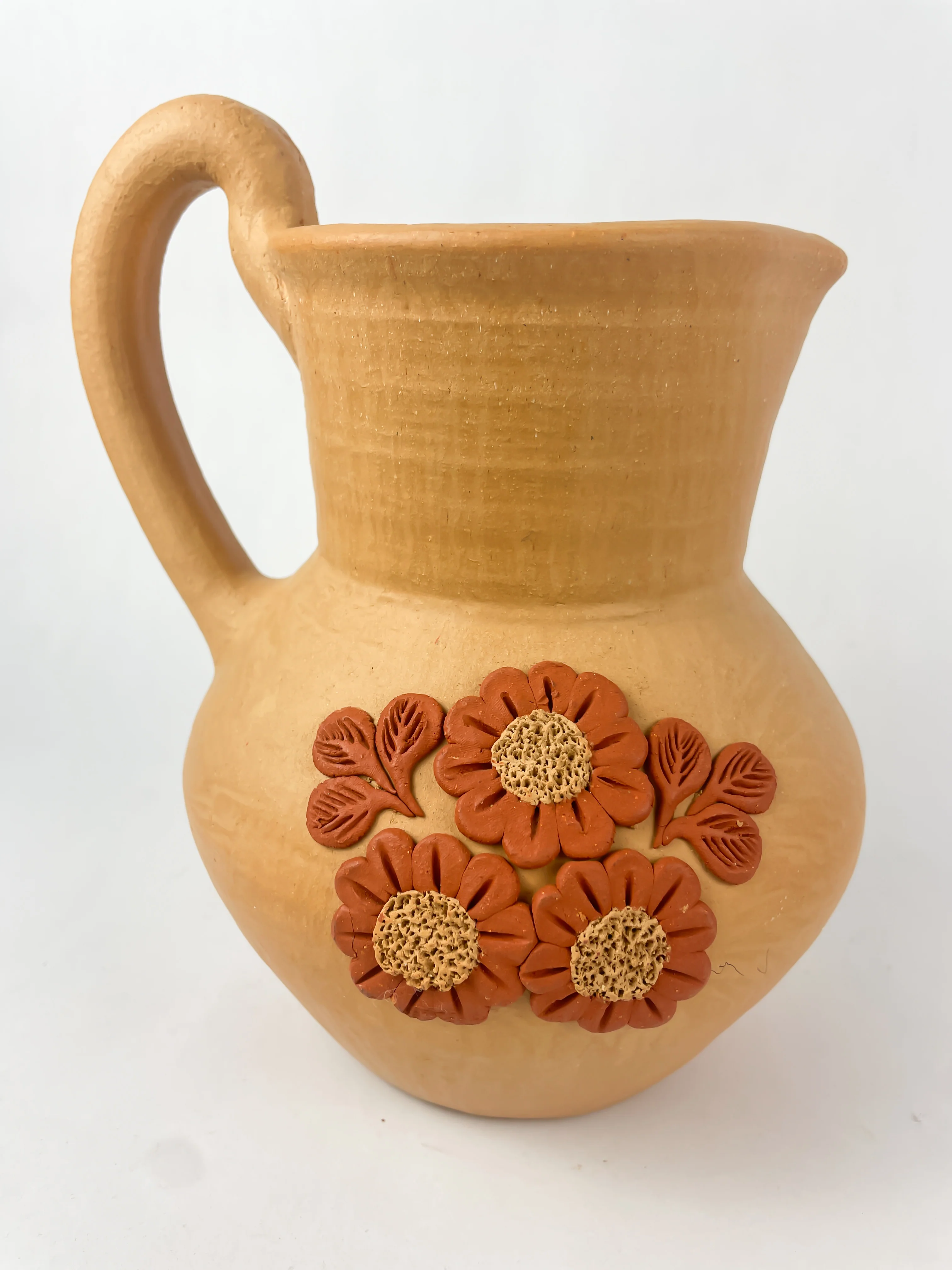 Velasco Oaxaca Pottery Pitcher Jarra Barro Clay Filigrana Oaxacan Pottery Atzompa Pottery Clay Filigree