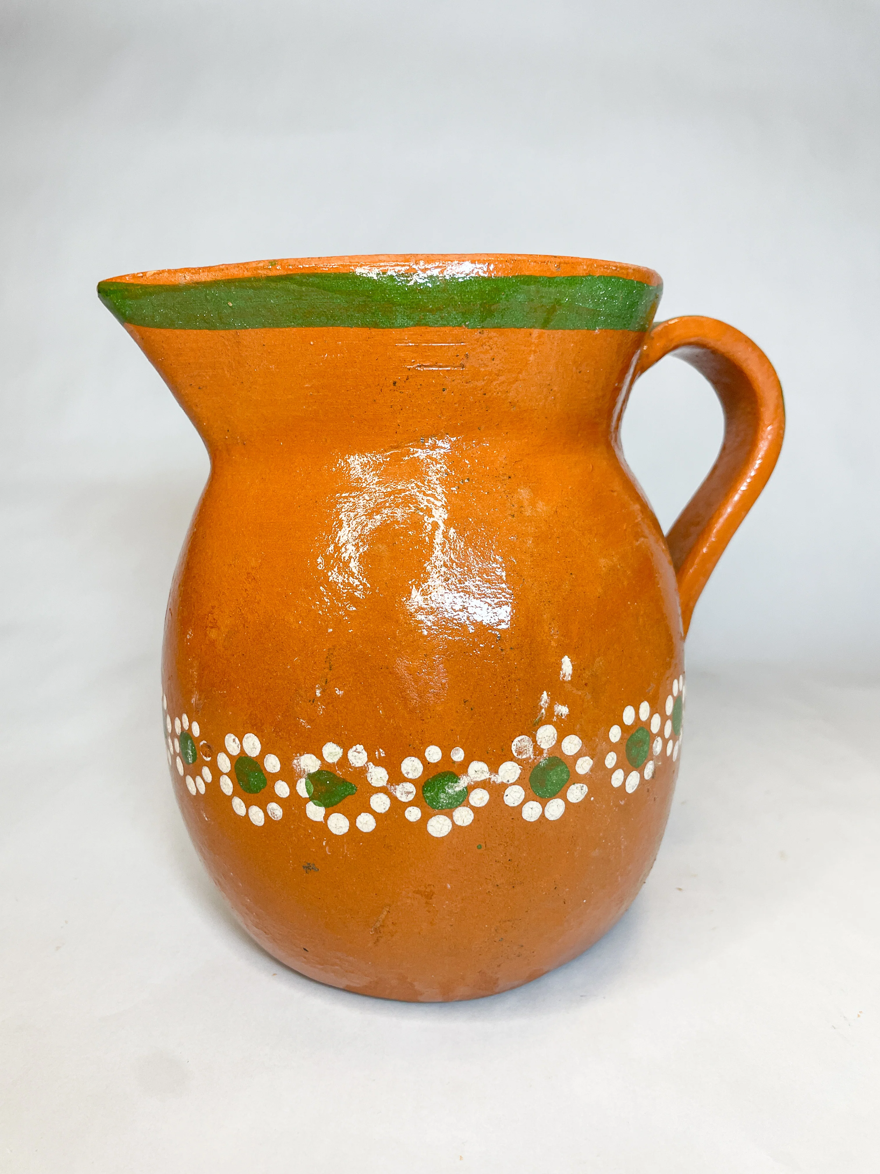 Michoacan Mexican Clay Pitcher Jarra de Barro Lead Free