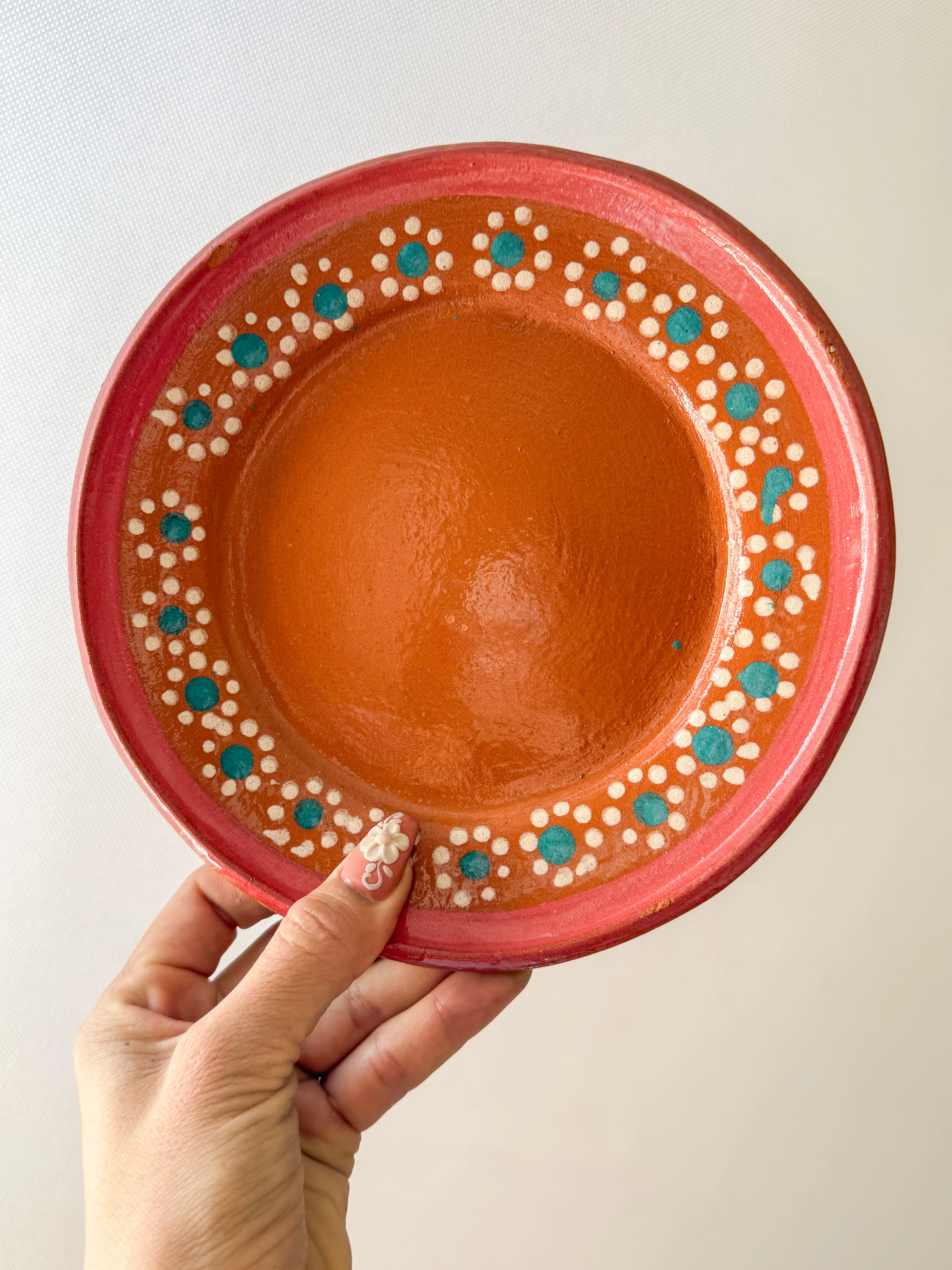 Michoacan Red Clay Pottery Dinnerware Set 36 Pc Clay Bowls Mexican Red Clay Vajilla de Barro