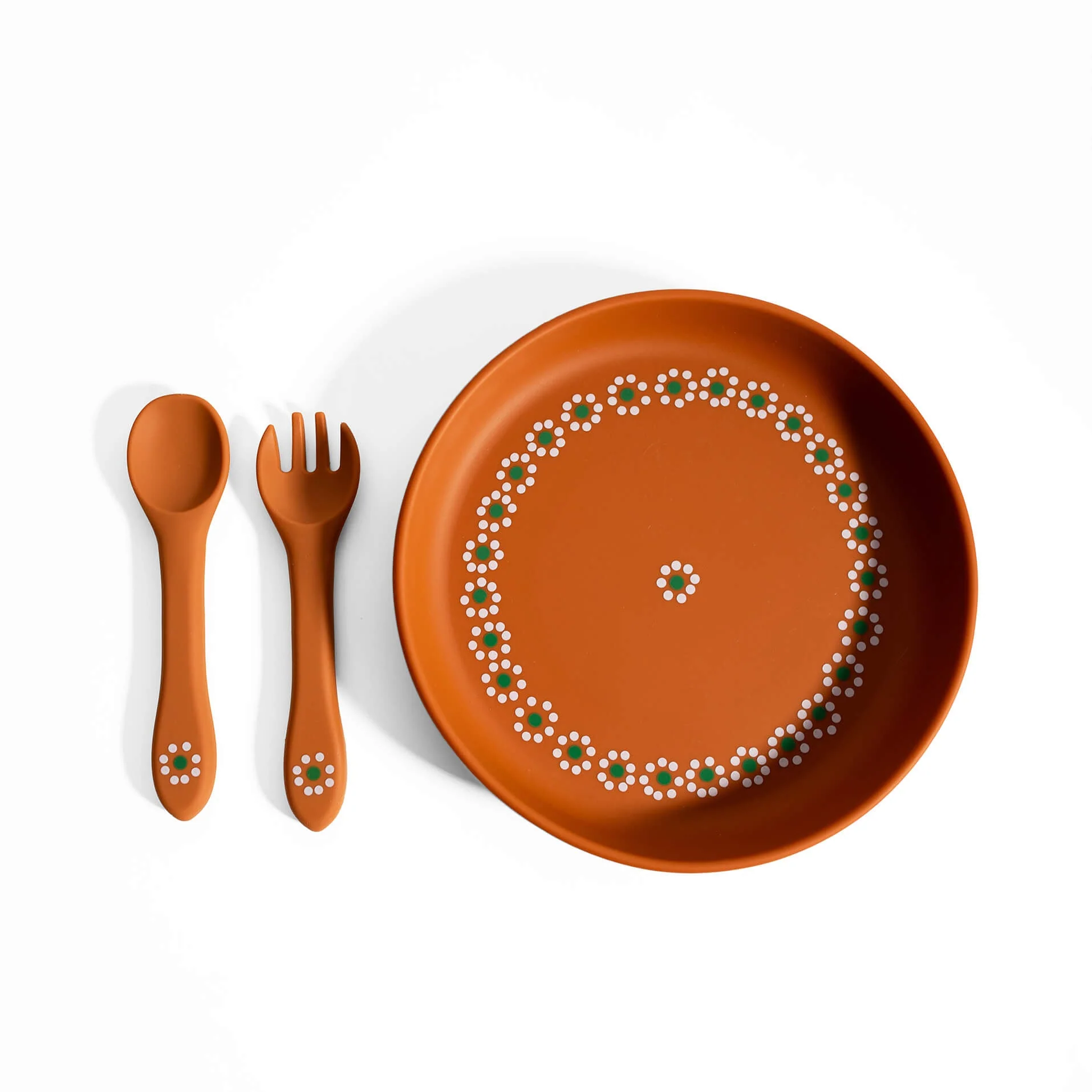 Mexican Clay Plate Baby Mexican Inspired Silicone Barro Meal Set
