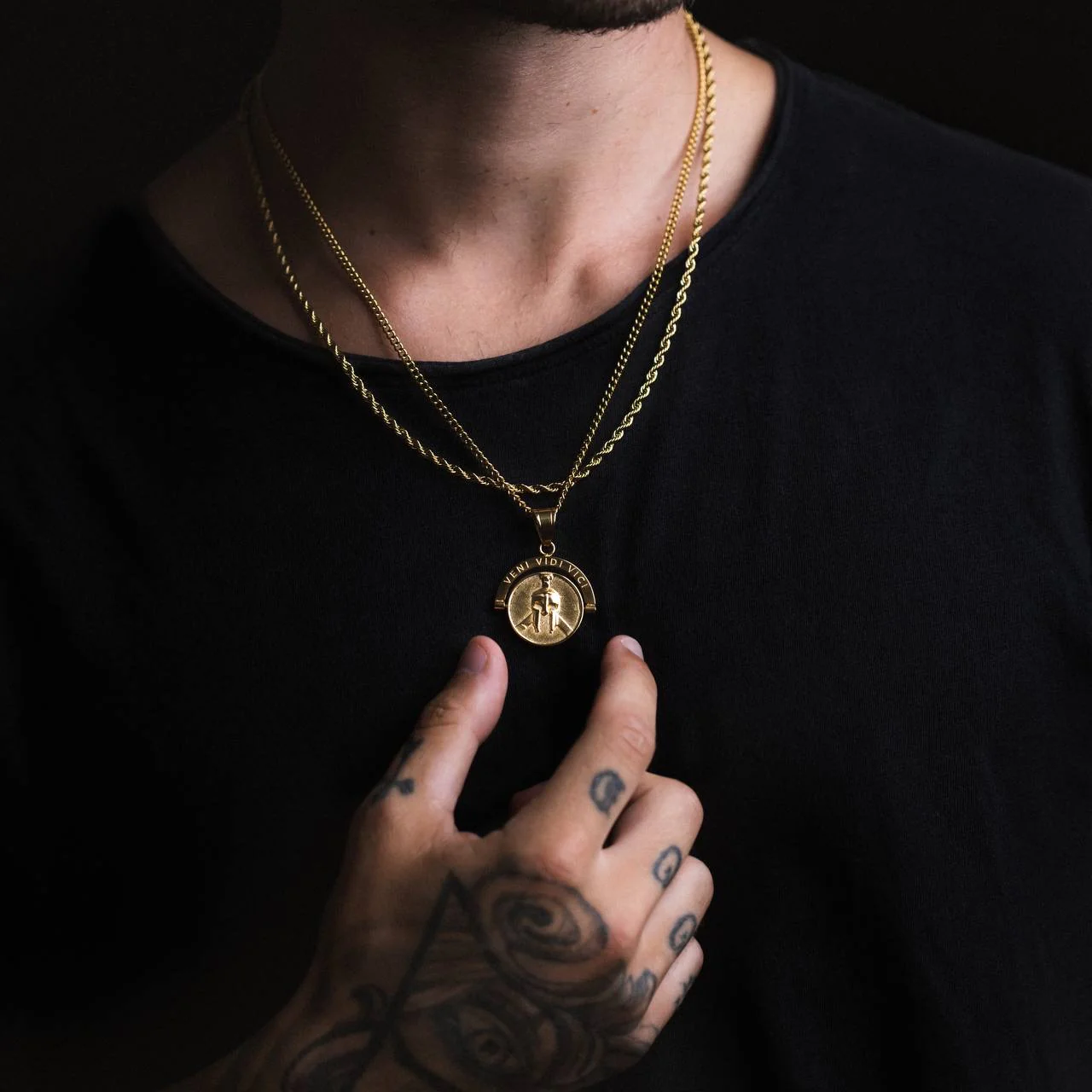 Warrior Veni Vidi Vici Double Sided Pendant