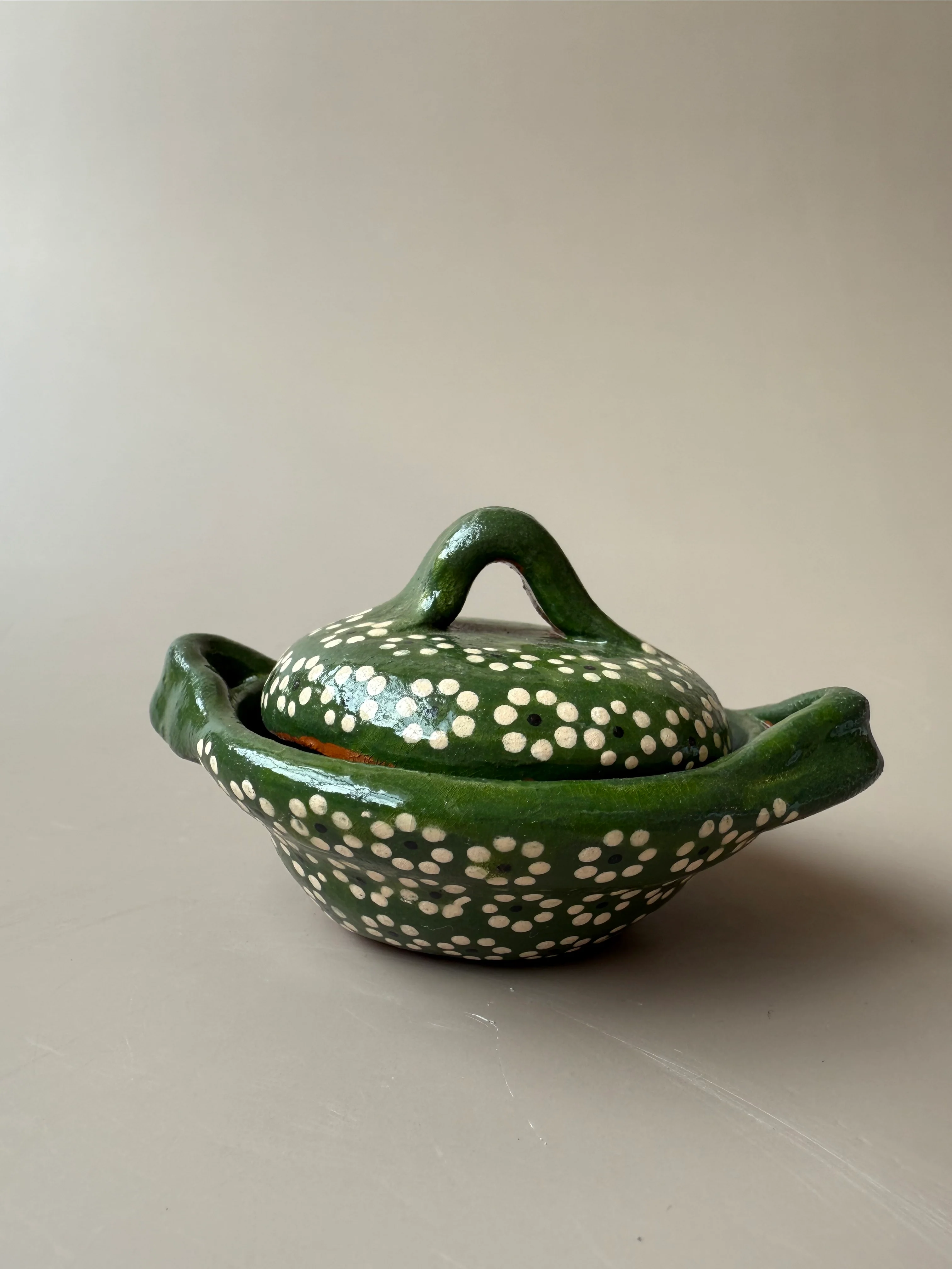 Michoacan Mexican Clay Small Cazuelas Cazuelitas With Lid Casuela De Barro