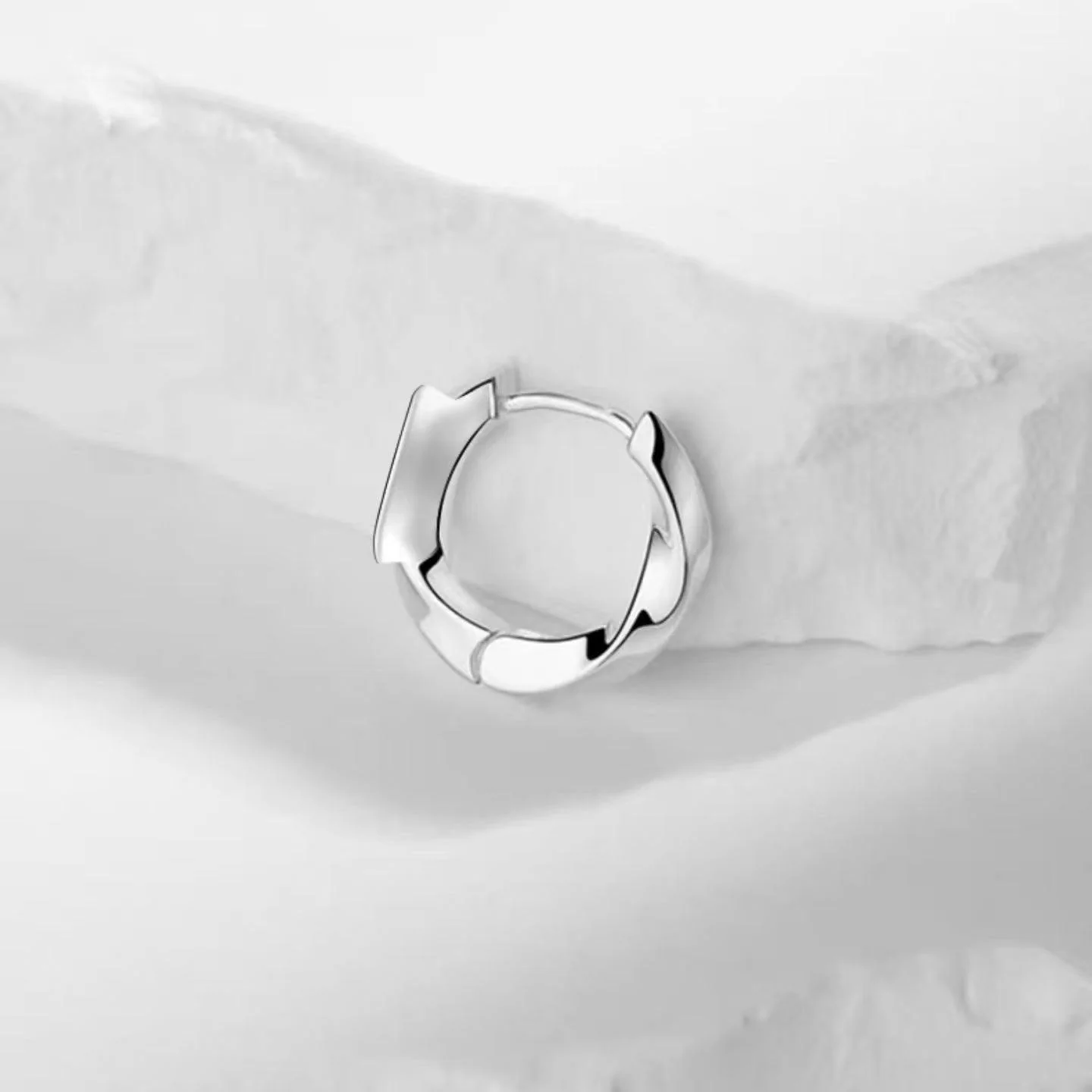 Luminous Tritium Mobius Earrings