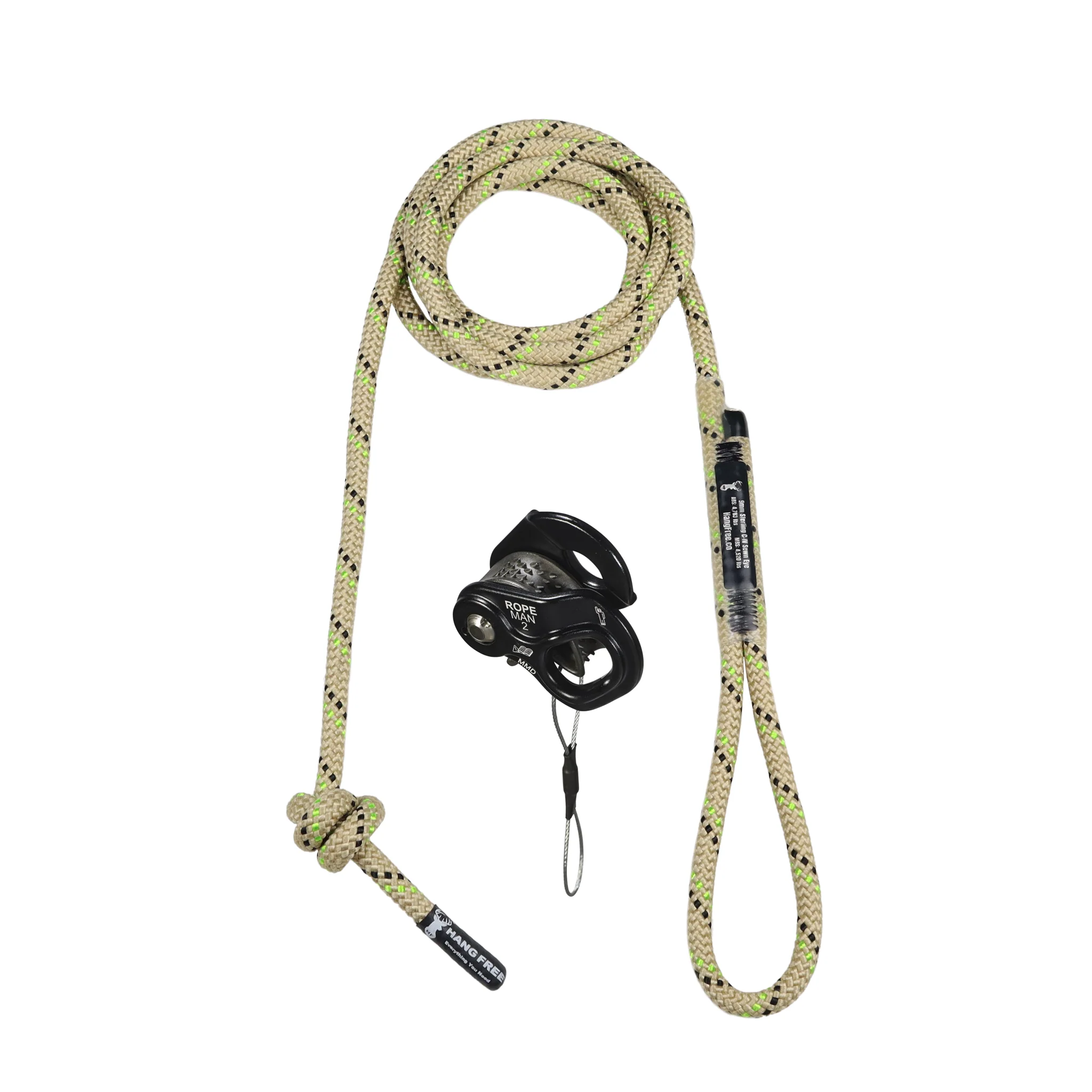 9.0mm C-IV Deluxe Sewn Tether and Lineman's Belt With Ropeman 2