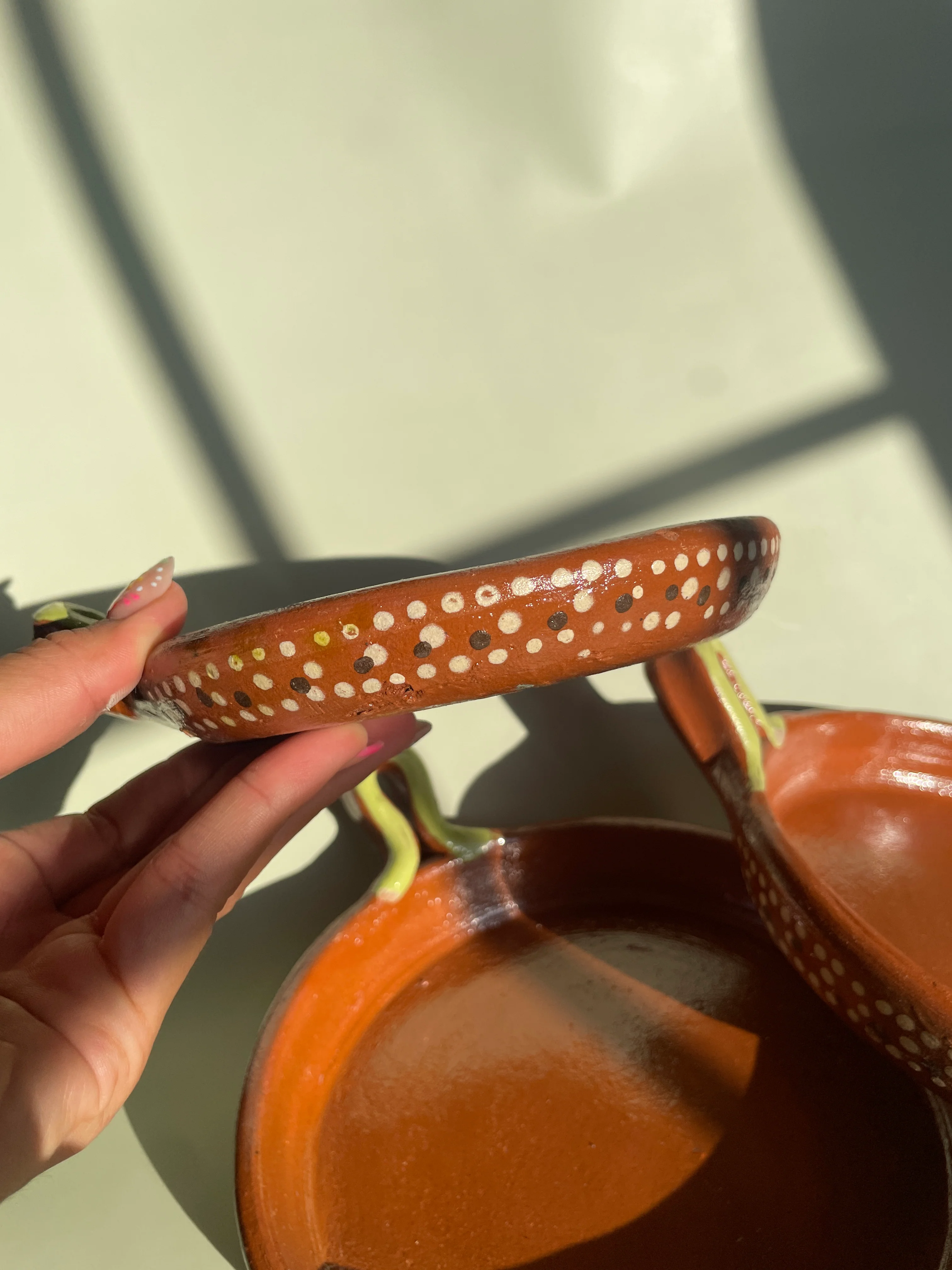 Mexican Terracotta Clay Mini Pans 3 Pc Set Mini Sarten de Barro Fry Pan