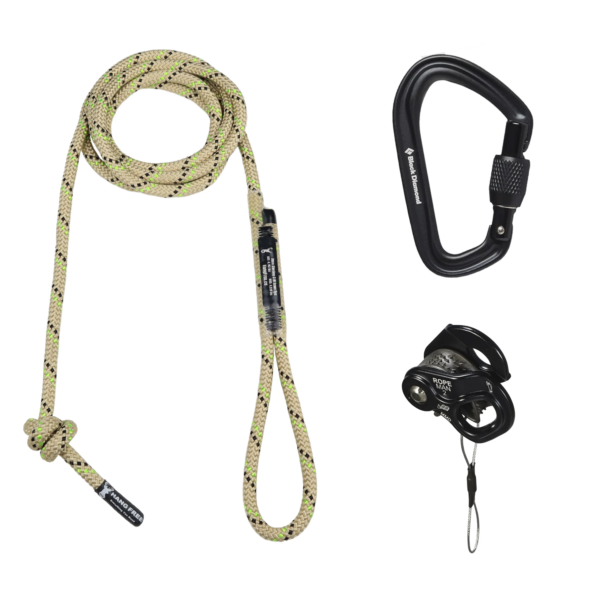 9.0mm C-IV Deluxe Sewn Tether and Lineman's Belt With Ropeman 2