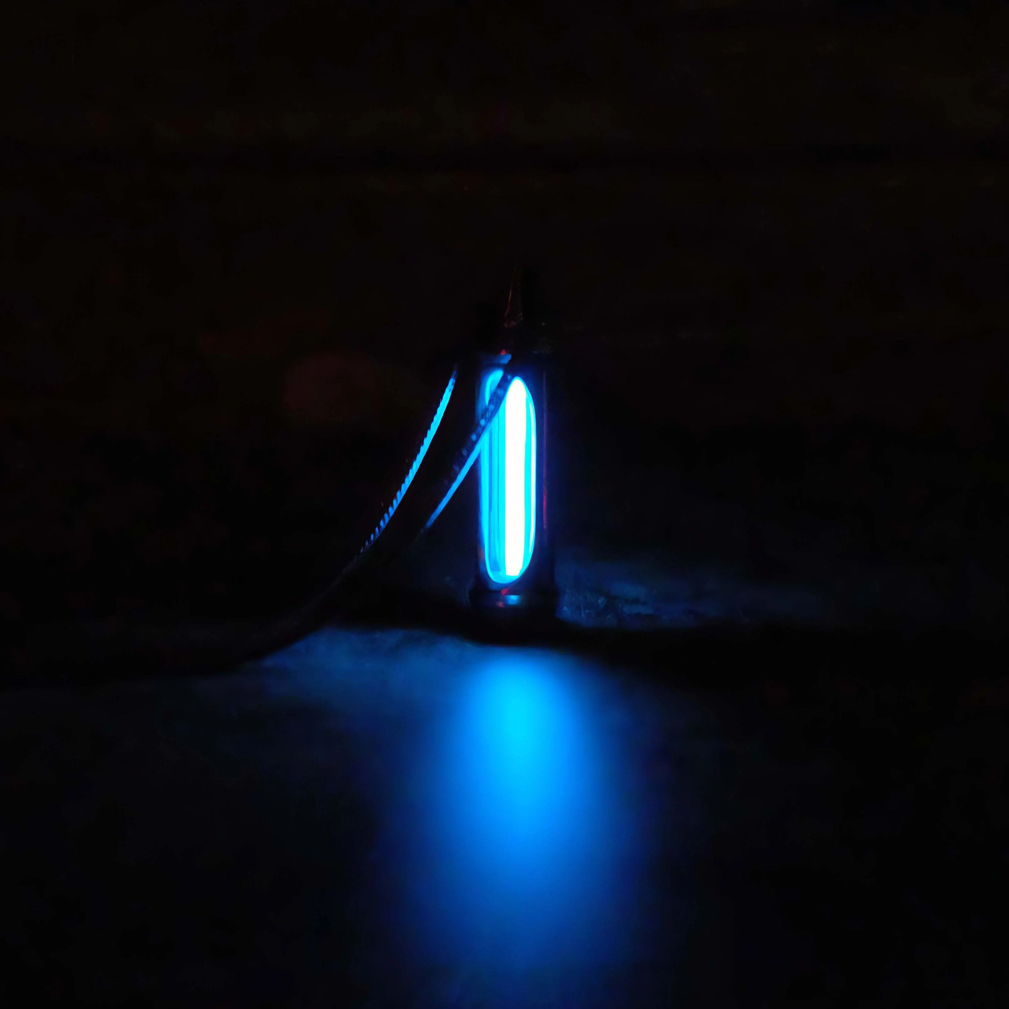 Eternal Glow Tritium Pendant Sterling Silver Necklace
