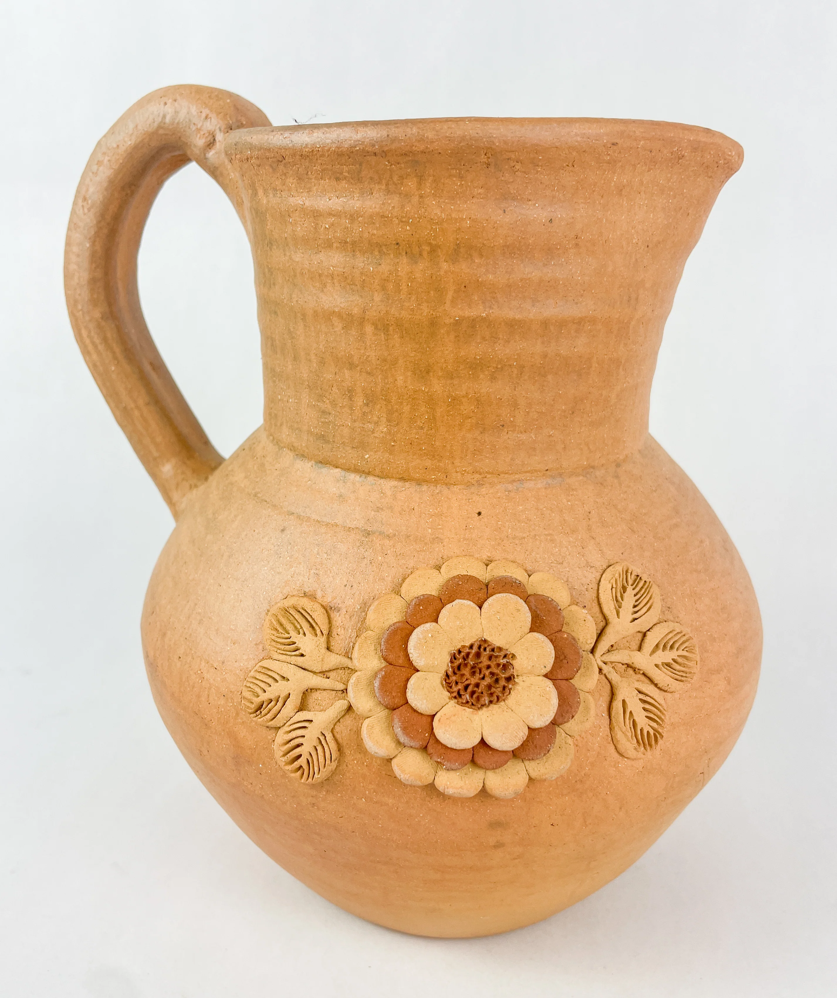 Velasco Oaxaca Pottery Pitcher Jarra Barro Clay Filigrana Oaxacan Pottery Atzompa Pottery Clay Filigree