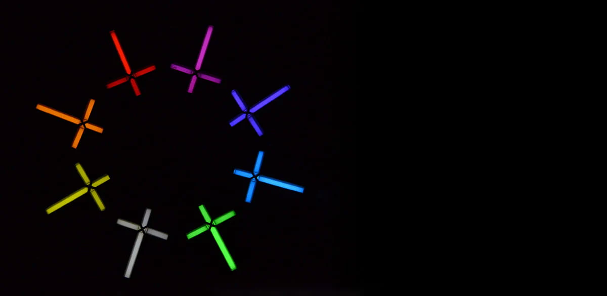 Cyber Tritium Cross Pendant