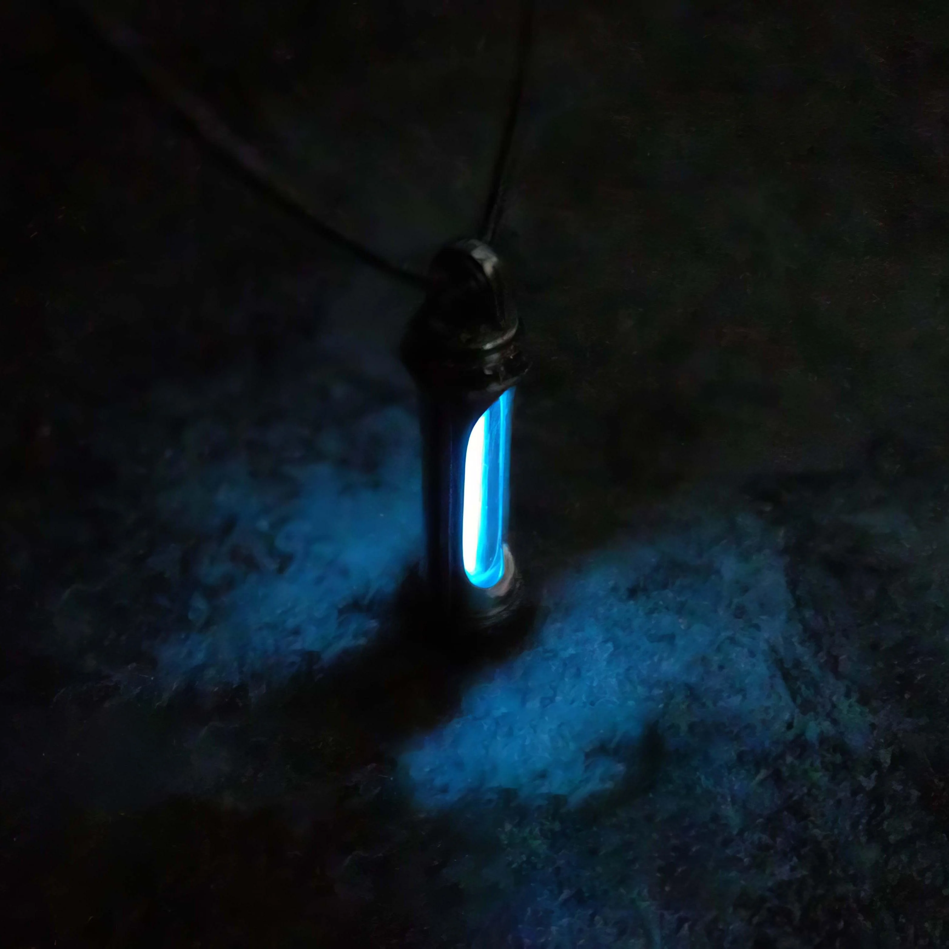 Eternal Glow Tritium Pendant Sterling Silver Necklace