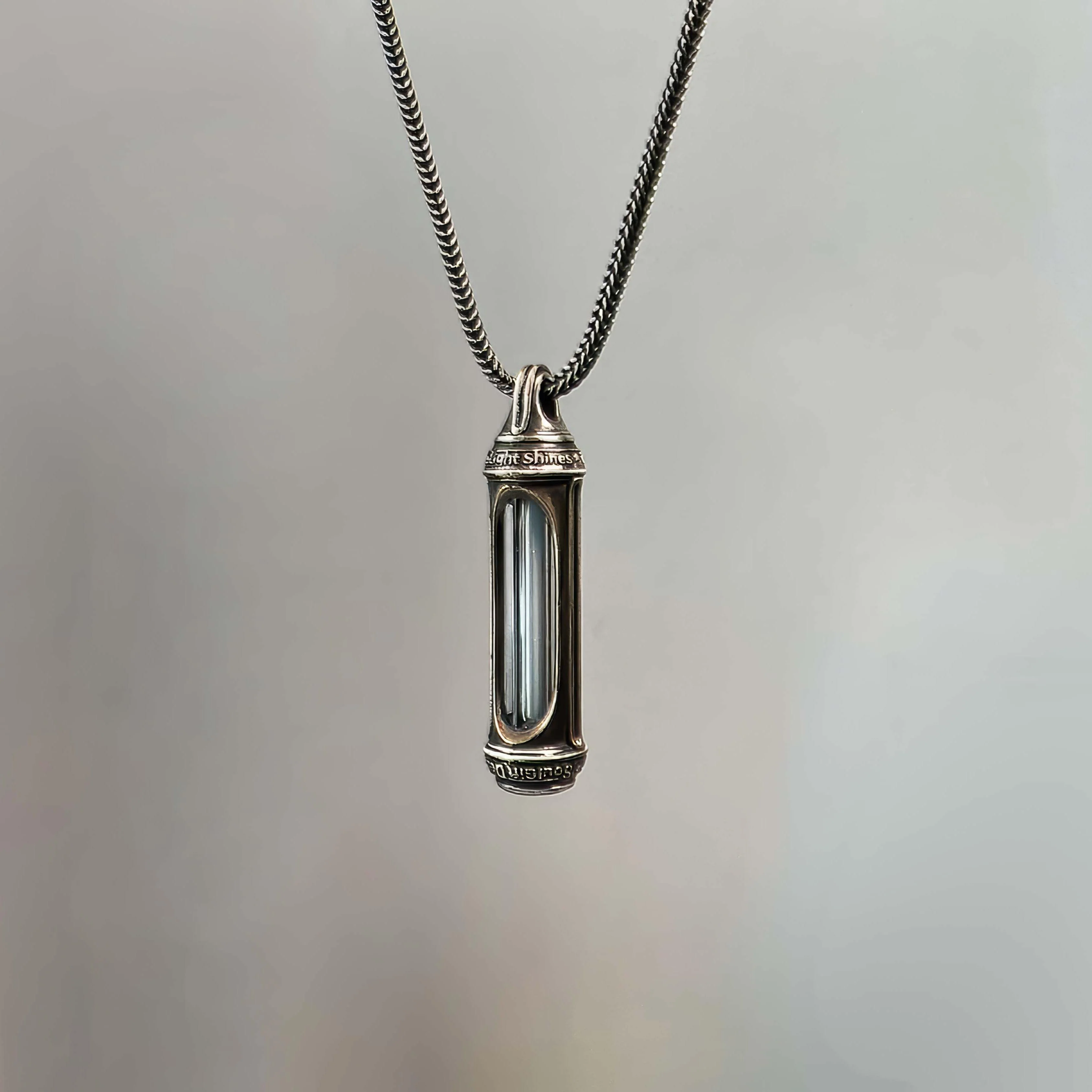 Eternal Glow Tritium Pendant Sterling Silver Necklace