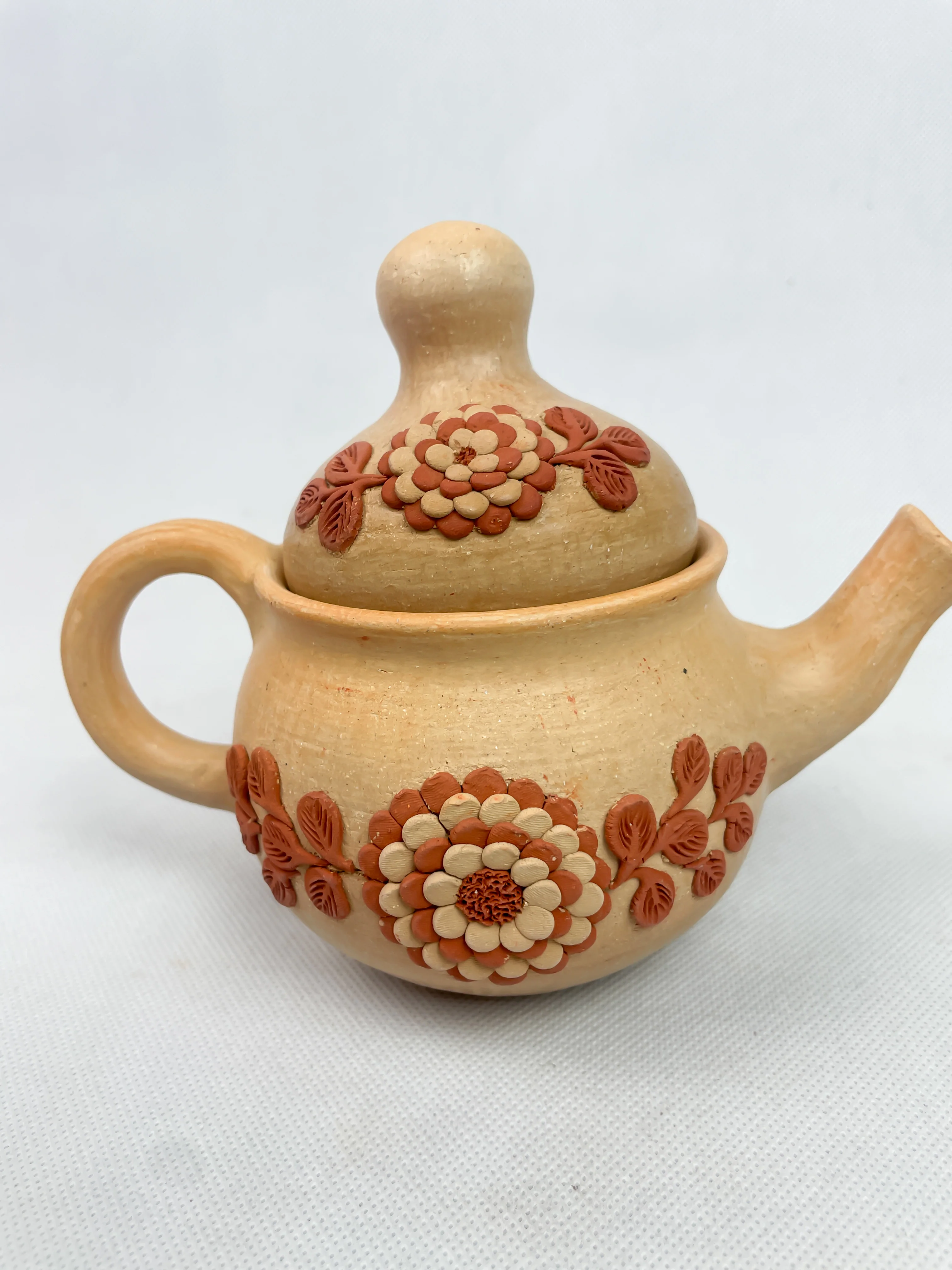 Velasco Oaxaca Pottery Tetera Mexican Tea Pot Clay Filigree Filigrana Oaxacan Pottery Atzompa Pottery
