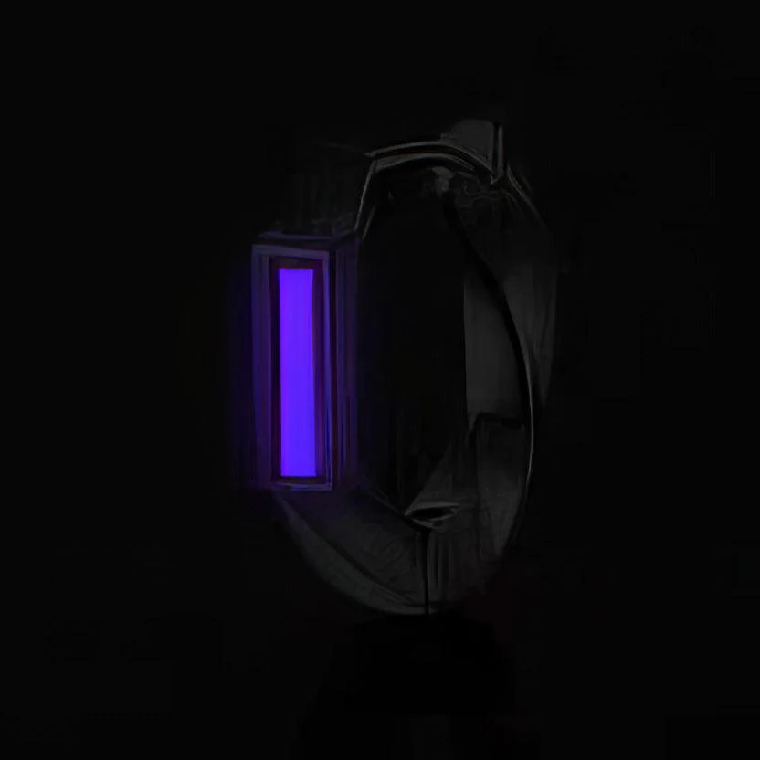 Luminous Tritium Mobius Earrings