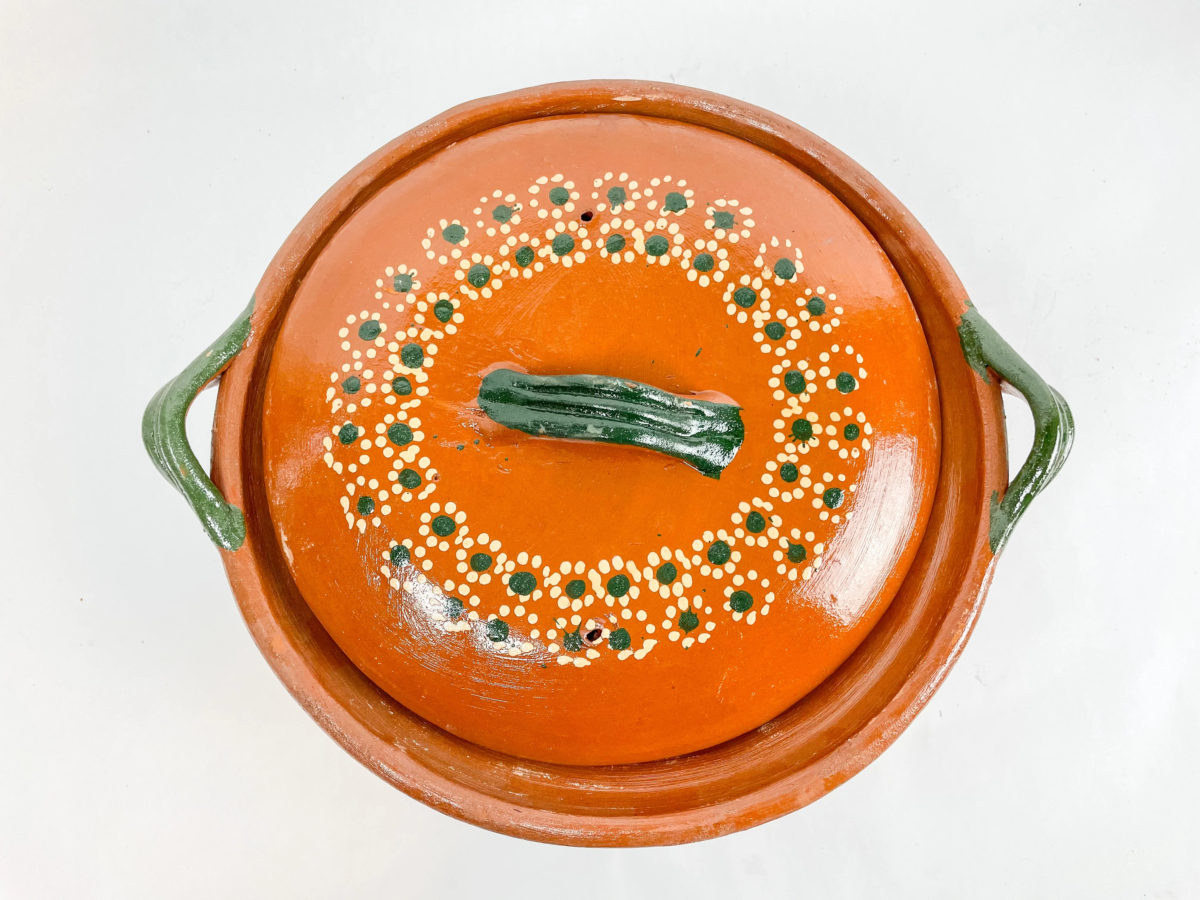 Michoacan Mexican Clay Cazuela Cooking Pot Lead Free Authentic Clay Pots Sarten de Barro Hondo Casuela