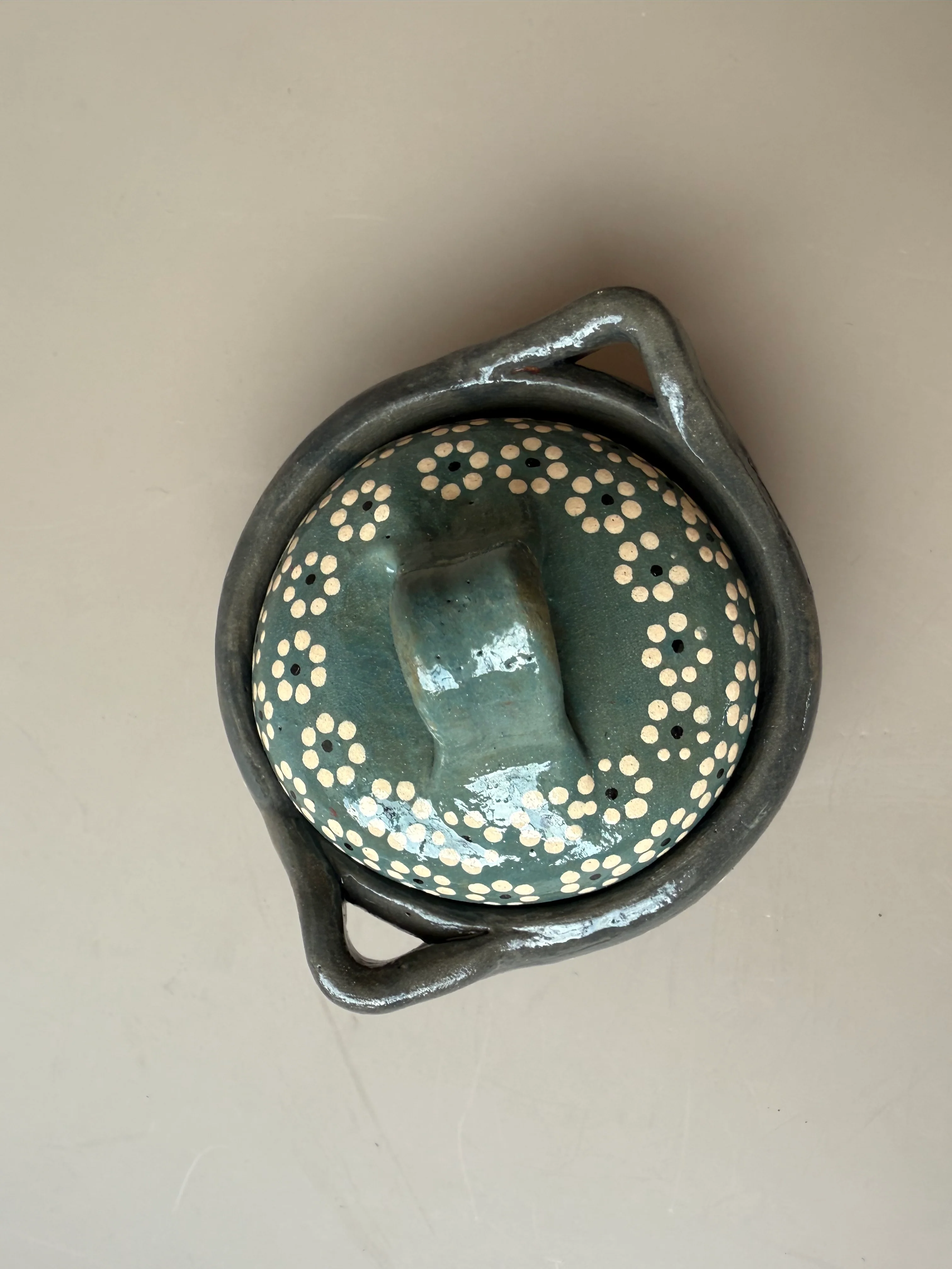 Michoacan Mexican Clay Small Cazuelas Cazuelitas With Lid Casuela De Barro