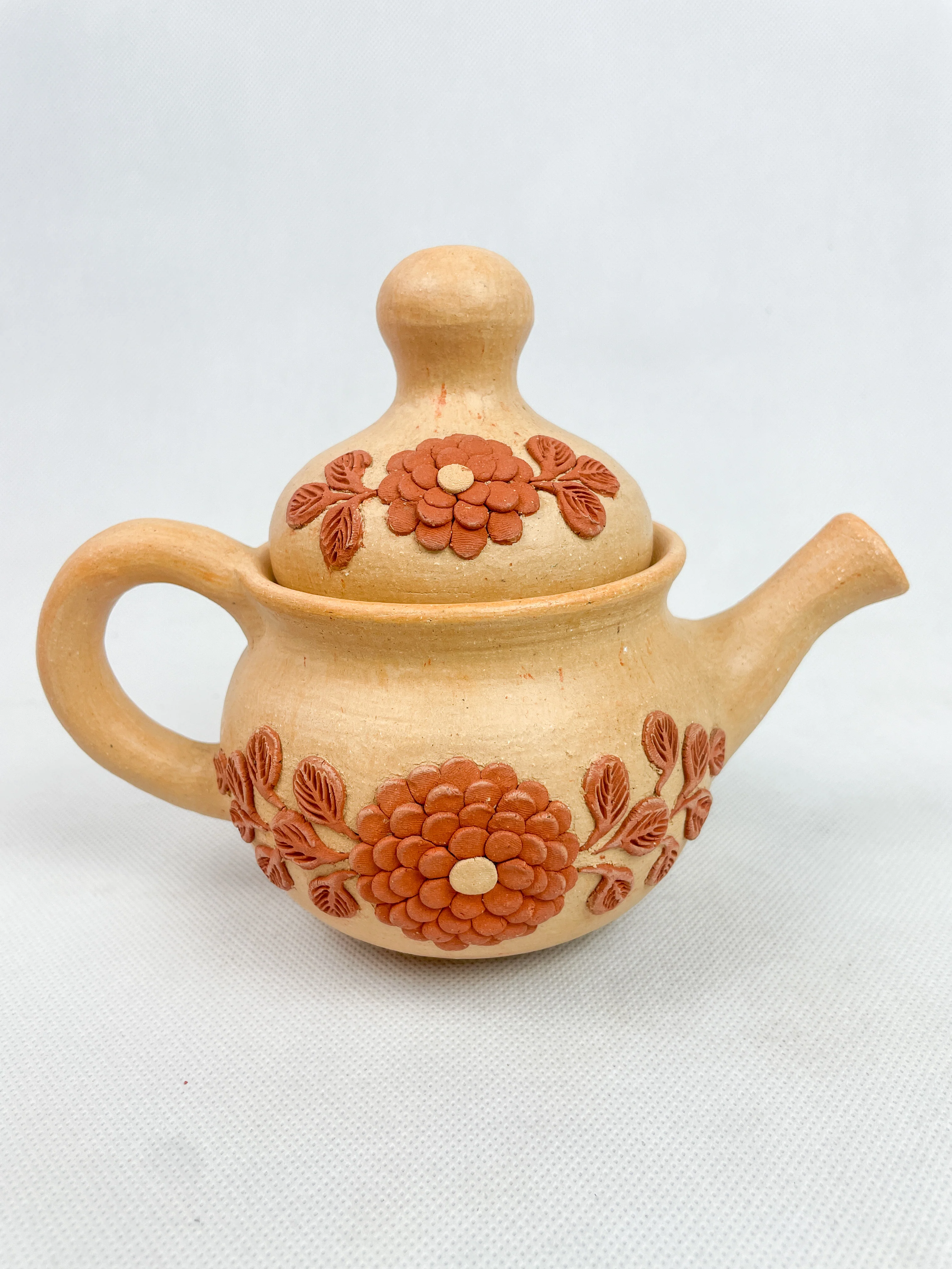 Velasco Oaxaca Pottery Tetera Mexican Tea Pot Clay Filigree Filigrana Oaxacan Pottery Atzompa Pottery
