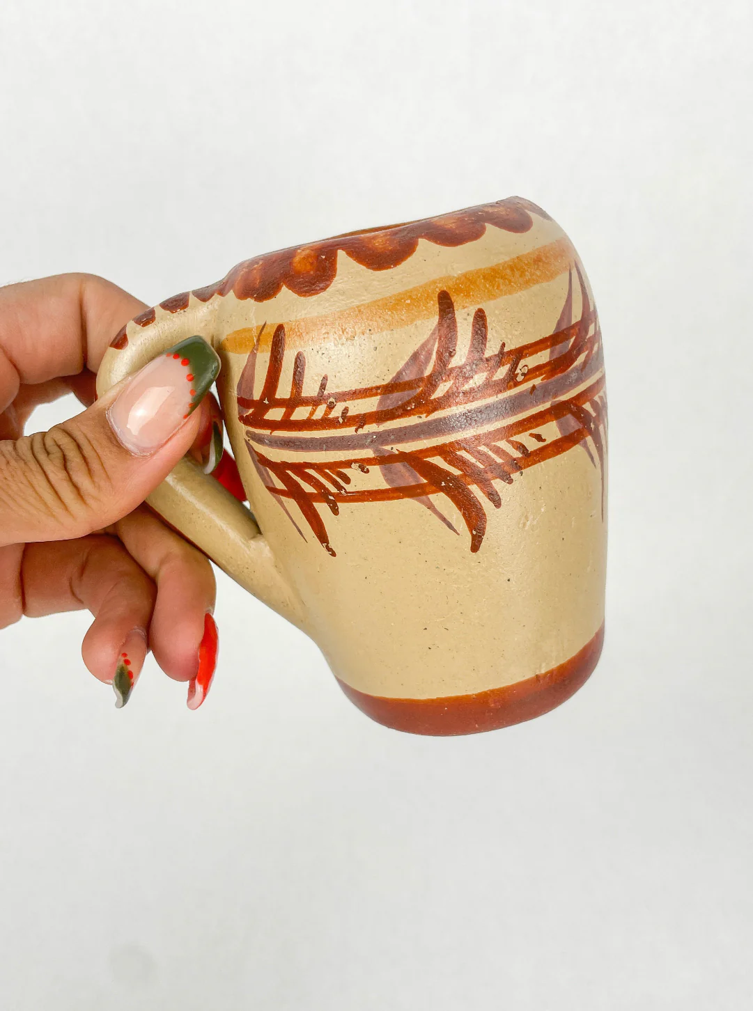 Jalisco Clay Cups Mexican Clay Cups Set of 2 Mexican Mugs Taza de Barro Jarritos De Barro