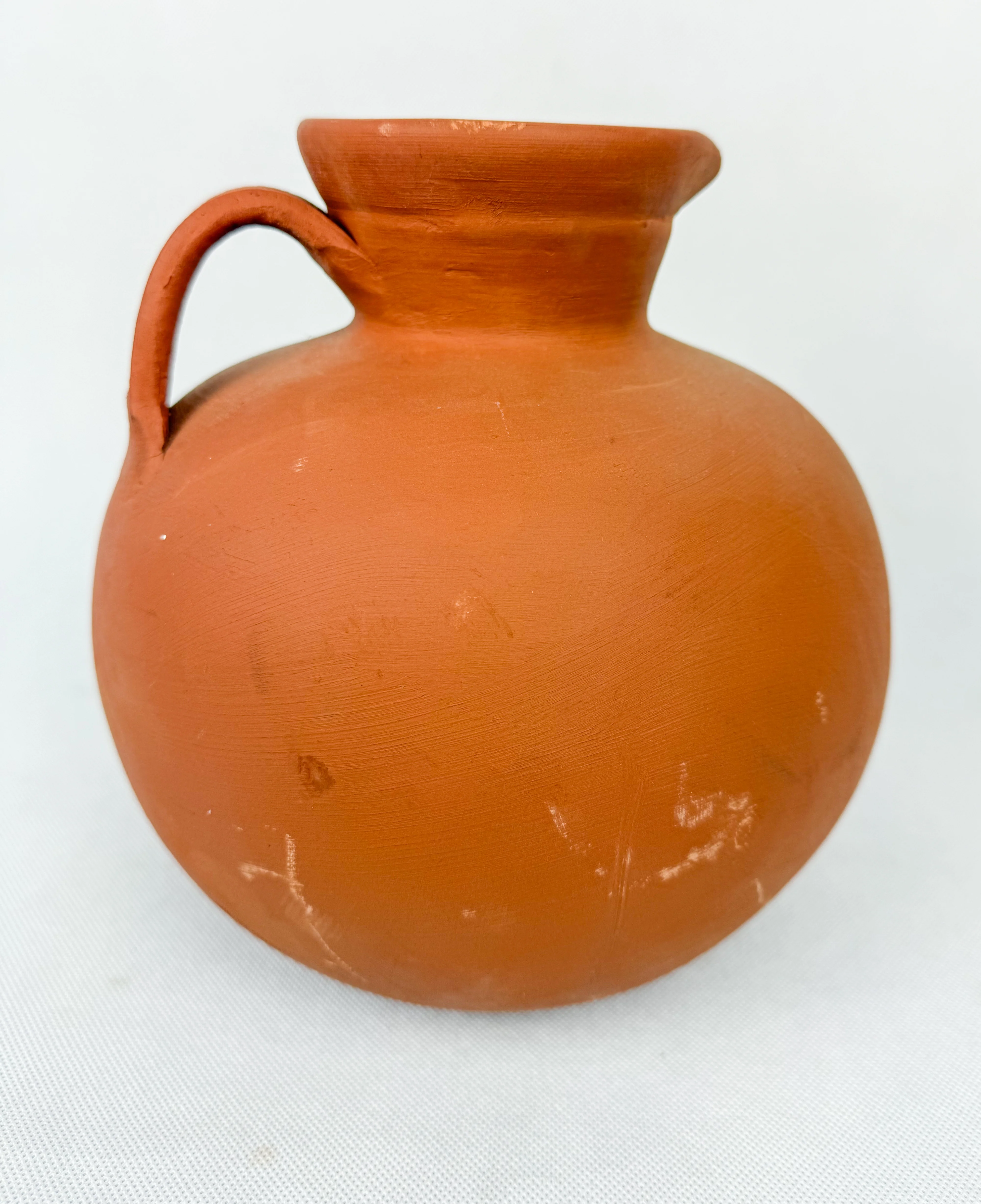 Mexican Clay Pitcher Jarra De Barro