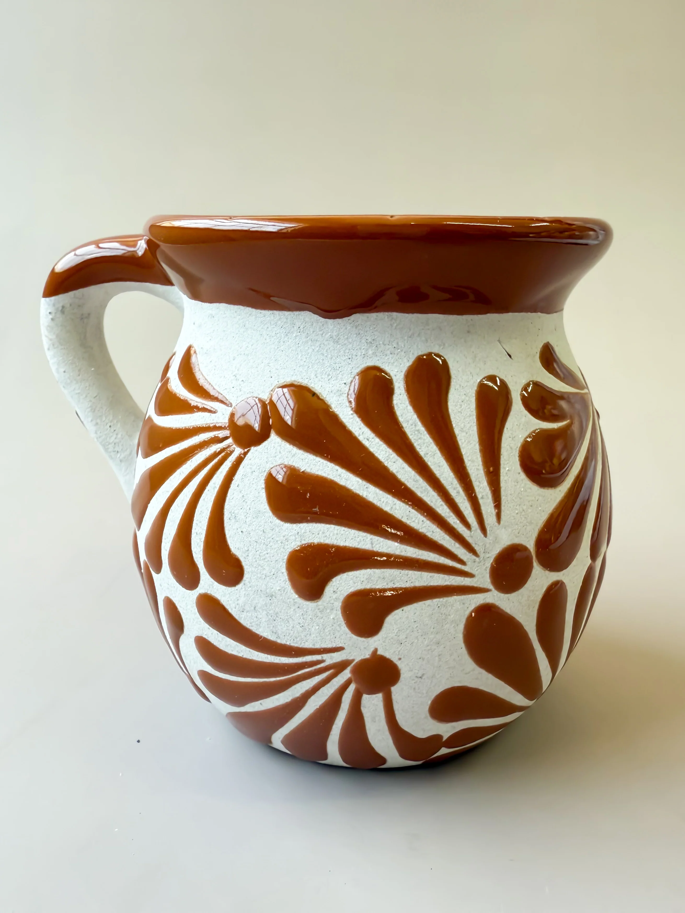 Mexican Clay Mugs 6pc Set Tazas De Barro Talavera Coffee Mug Jarritos de Barro Clay Cups