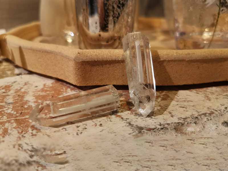 Handcrafted Natural Crystal Tritium Pendant Necklace