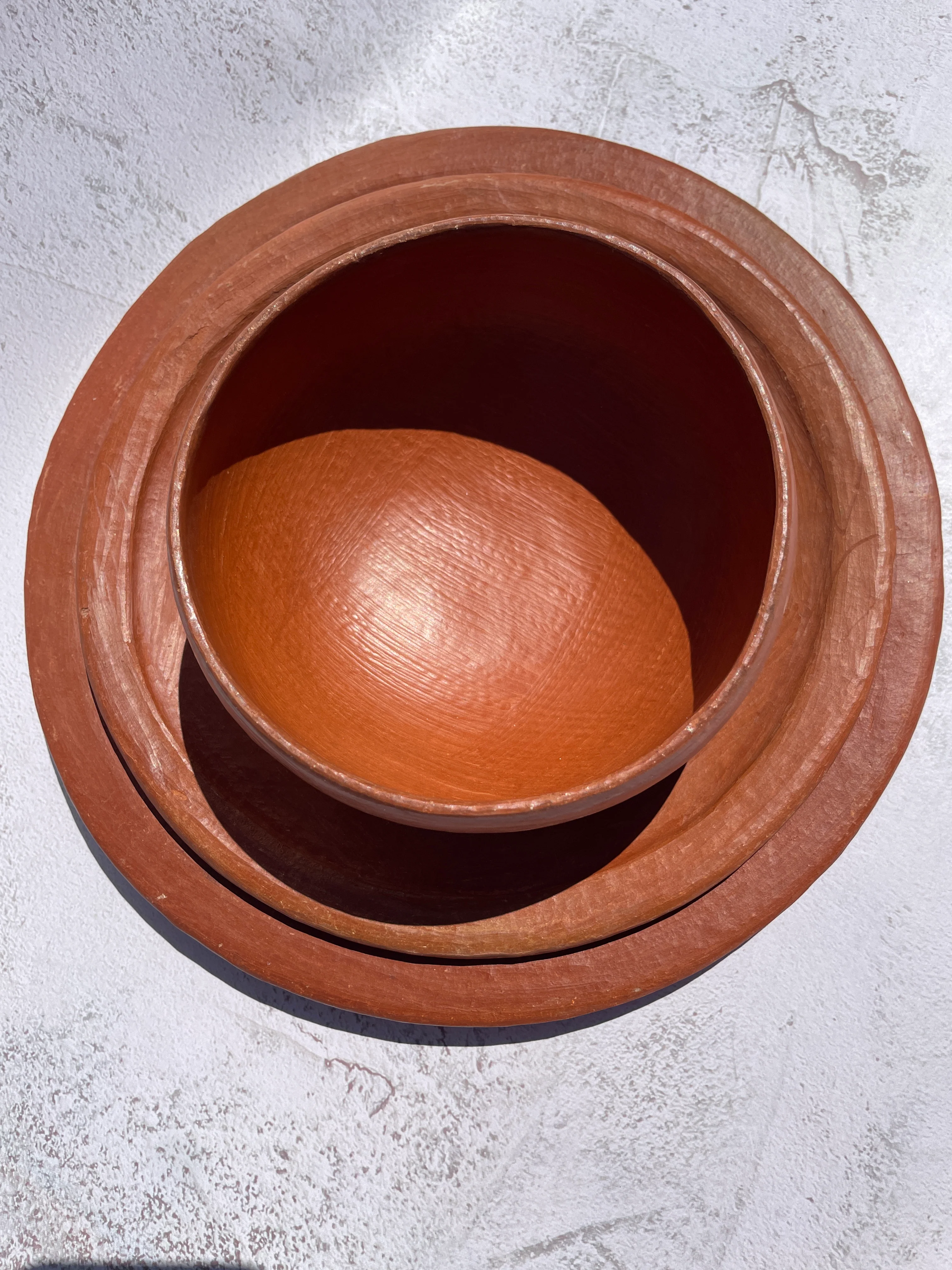 Oaxaca Red Clay Pottery Dinnerware Set Clay Bowls Mexican Red Clay Pottery Oaxaca Clay Pottery San Marcos Tlapazola Red Clay Pottery Plato Barro