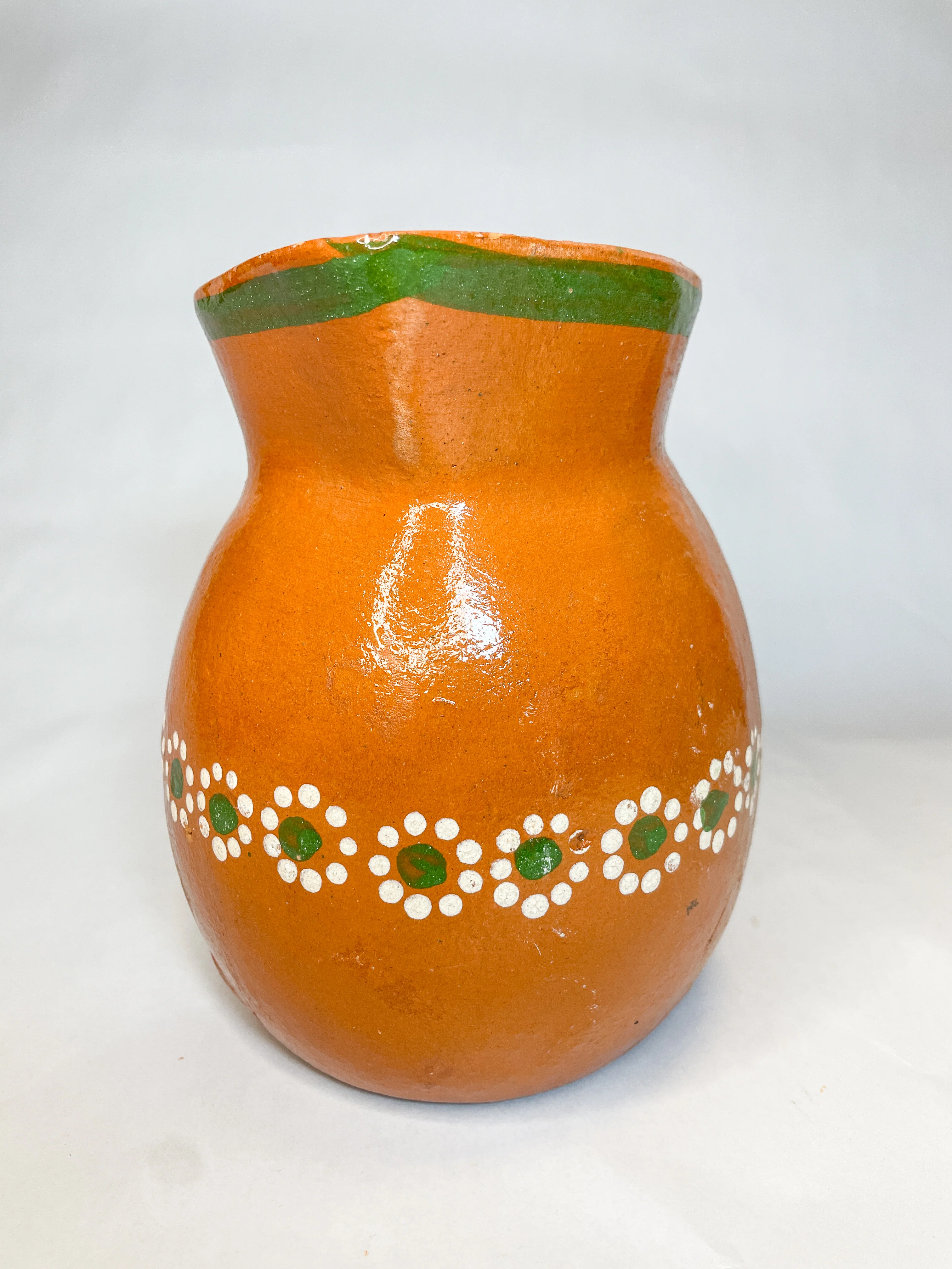 Michoacan Mexican Clay Pitcher Jarra de Barro Lead Free