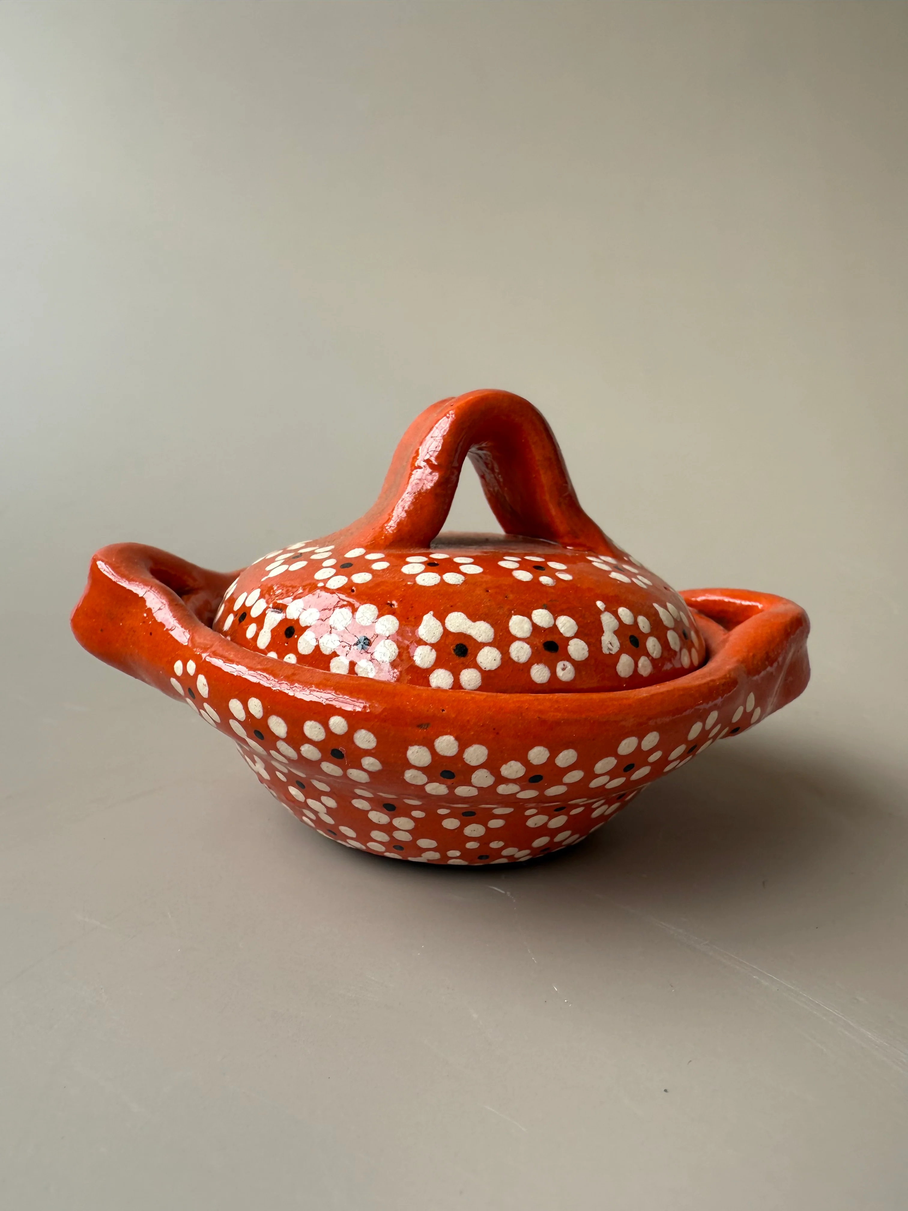 Michoacan Mexican Clay Small Cazuelas Cazuelitas With Lid Casuela De Barro