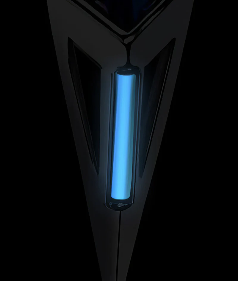 S925 Sterling Silver Tritium Glow Starburst Pendant