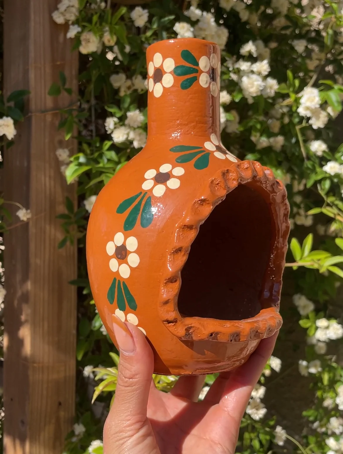 Mexican Chimenea Clay Chimeneas Mini Indoor Chimenea Incense Burner Cone Incense Burner Blue
