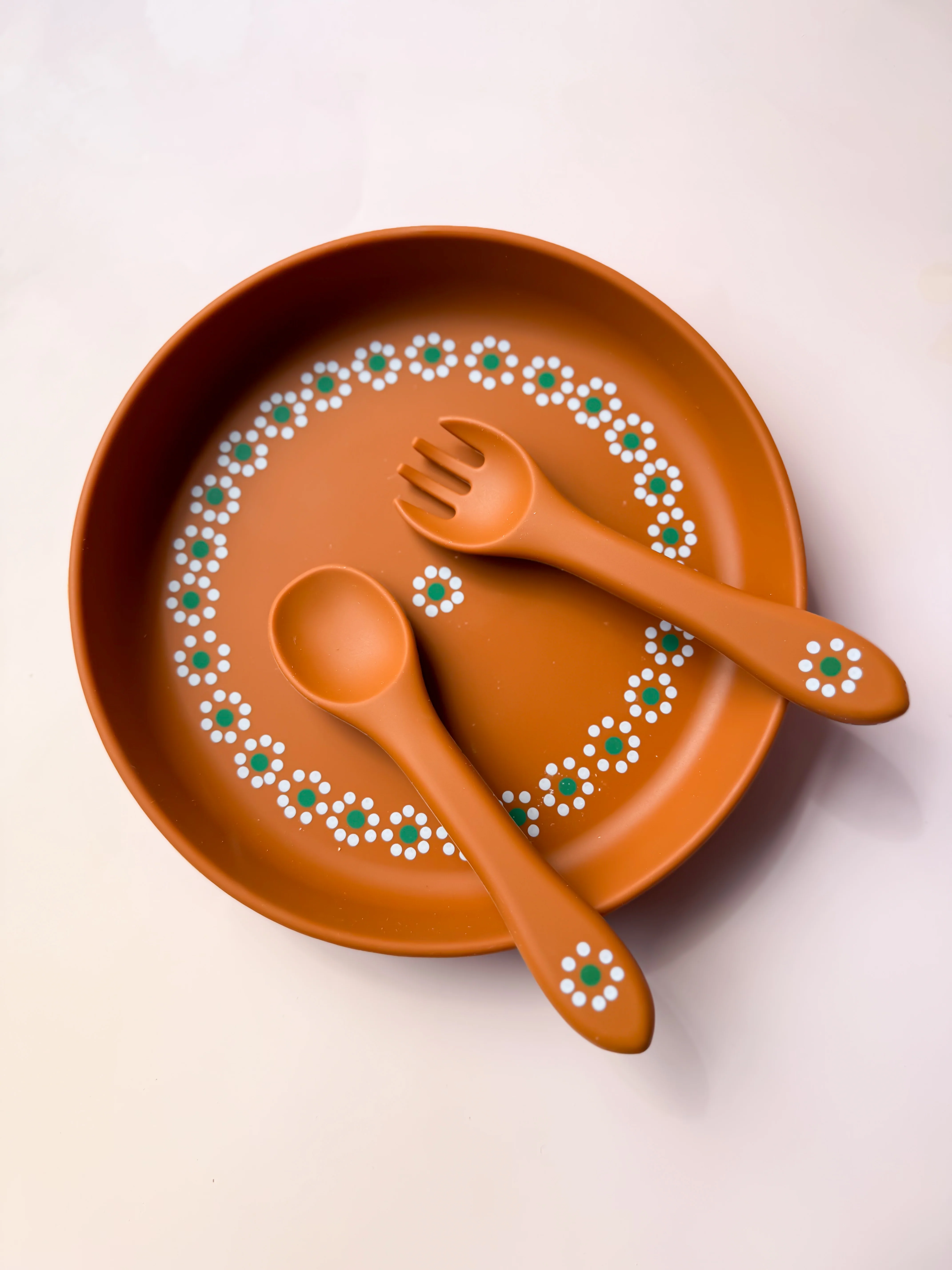 Mexican Clay Plate Baby Mexican Inspired Silicone Barro Meal Set
