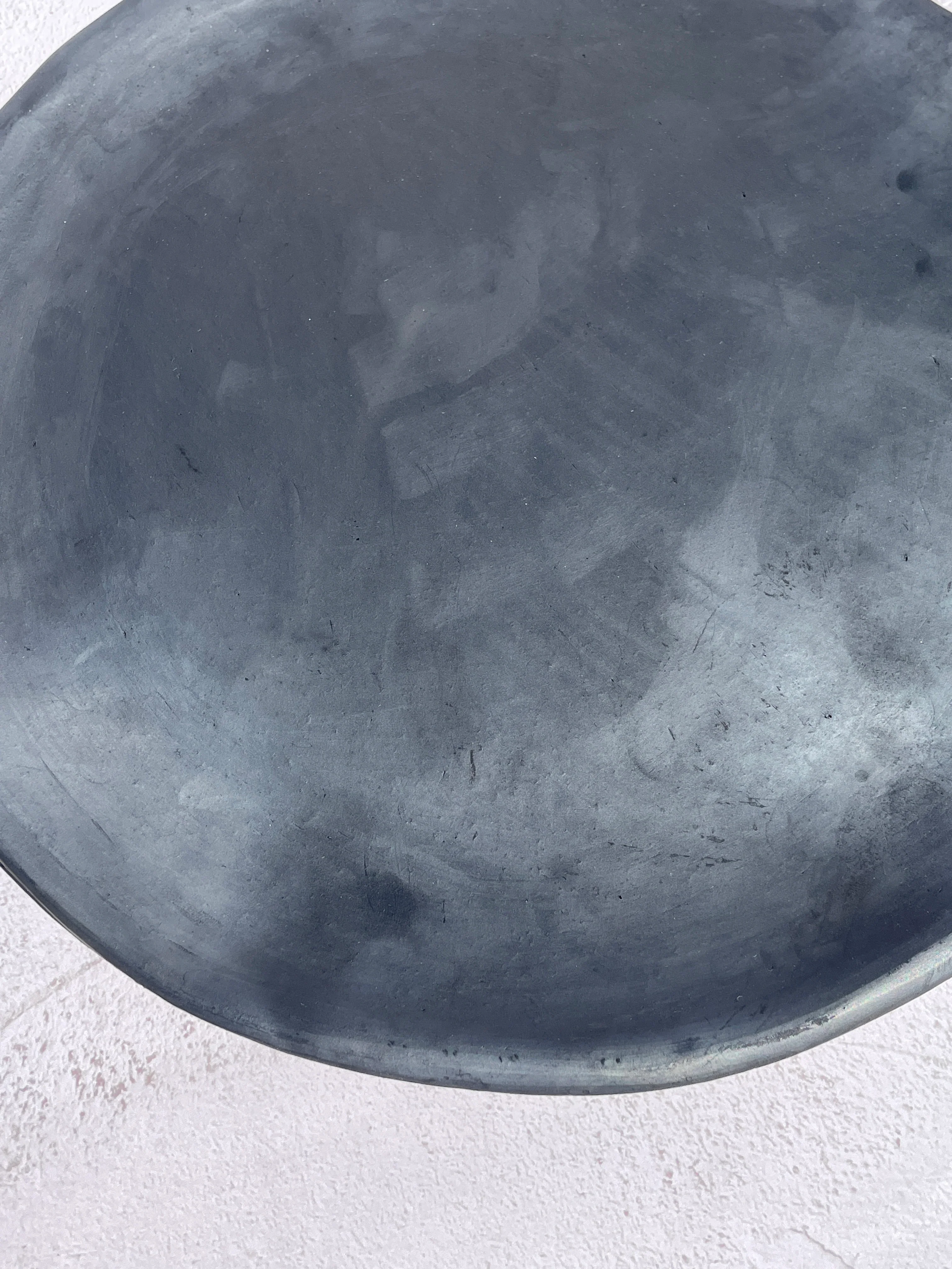 Oaxaca Black Pottery Plates 13�� Clay Plates Dinner Plates Plato de Barro Negro