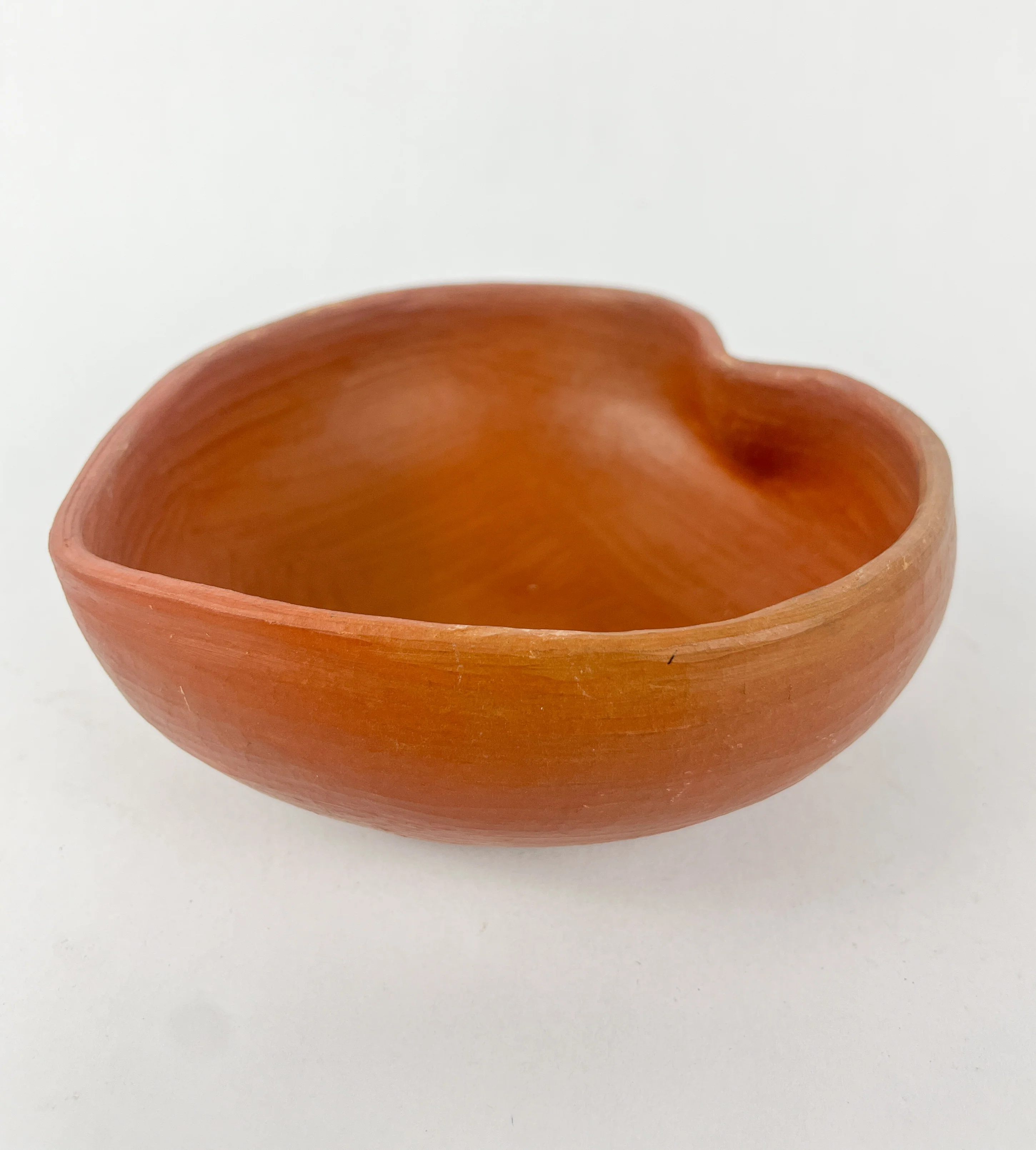 Oaxaca Red Clay Pottery Heart Bowls Set of 2 Mexican Red Clay Pottery Oaxaca Clay Pottery San Marcos Tlapazola Red Clay Pottery