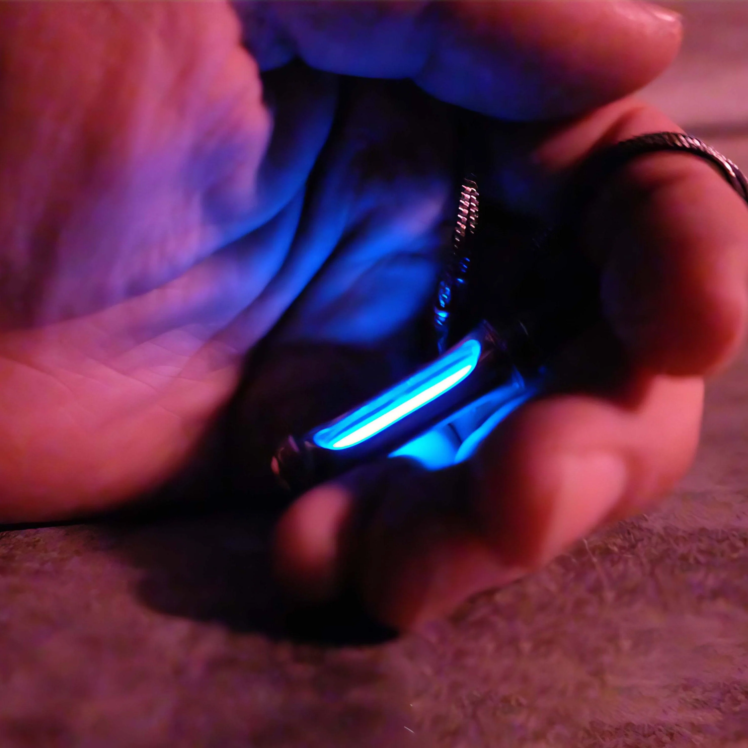 Eternal Glow Tritium Pendant Sterling Silver Necklace