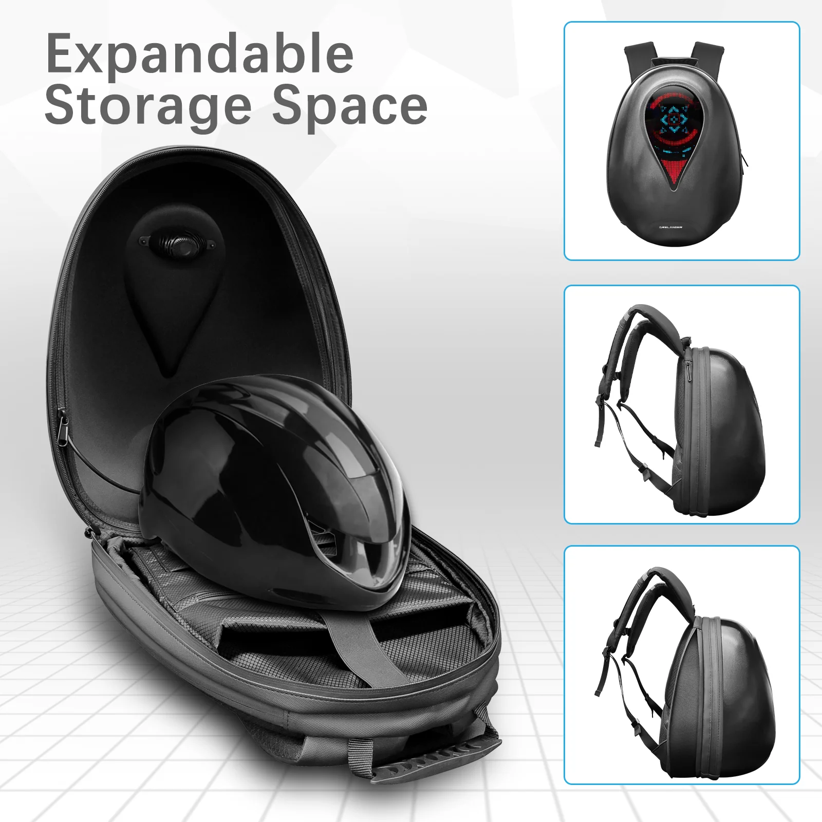 CRELANDER Ocean Heart LED Knight Backpack