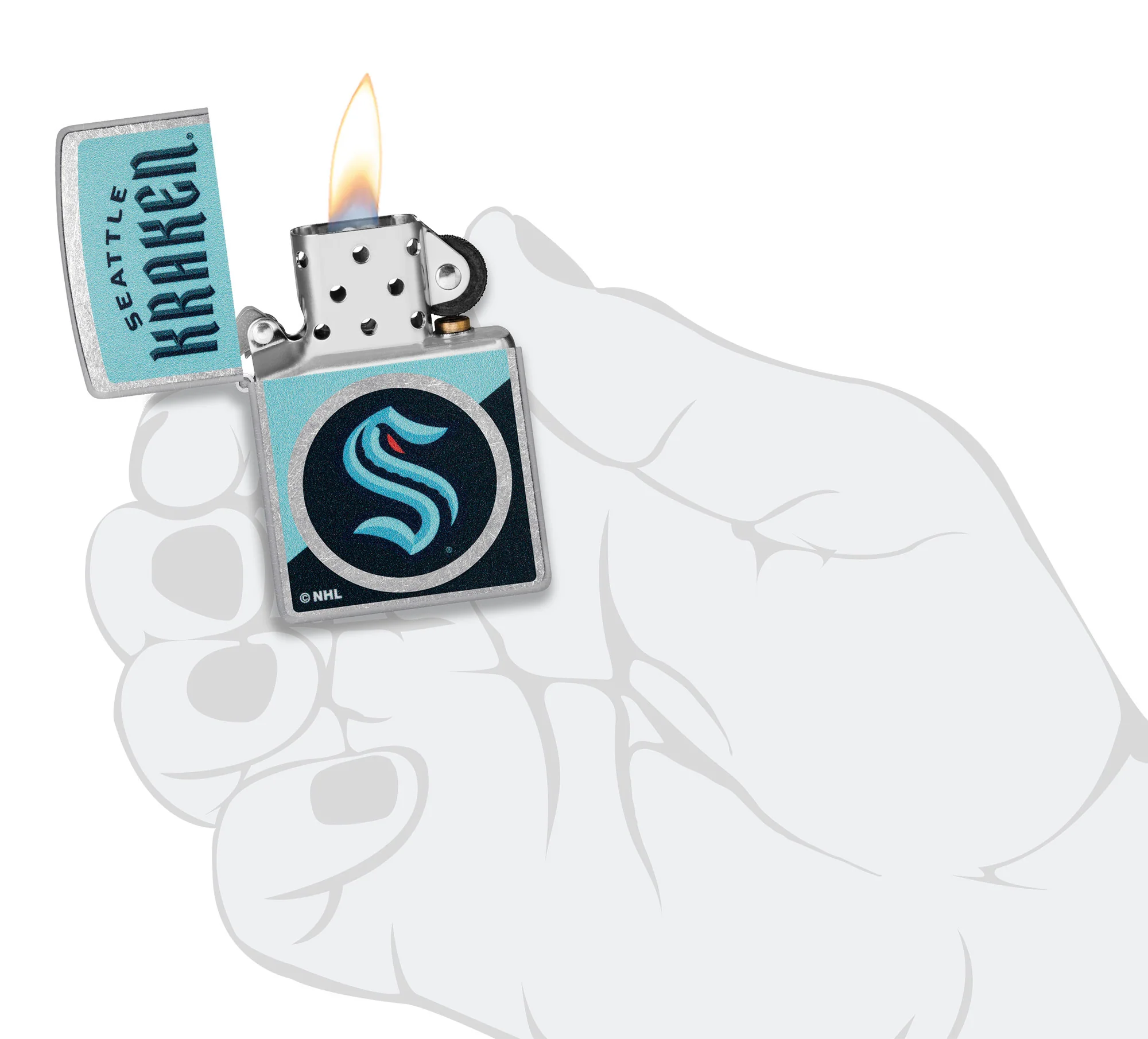 Seattle Kraken® Colorblock Logo Design