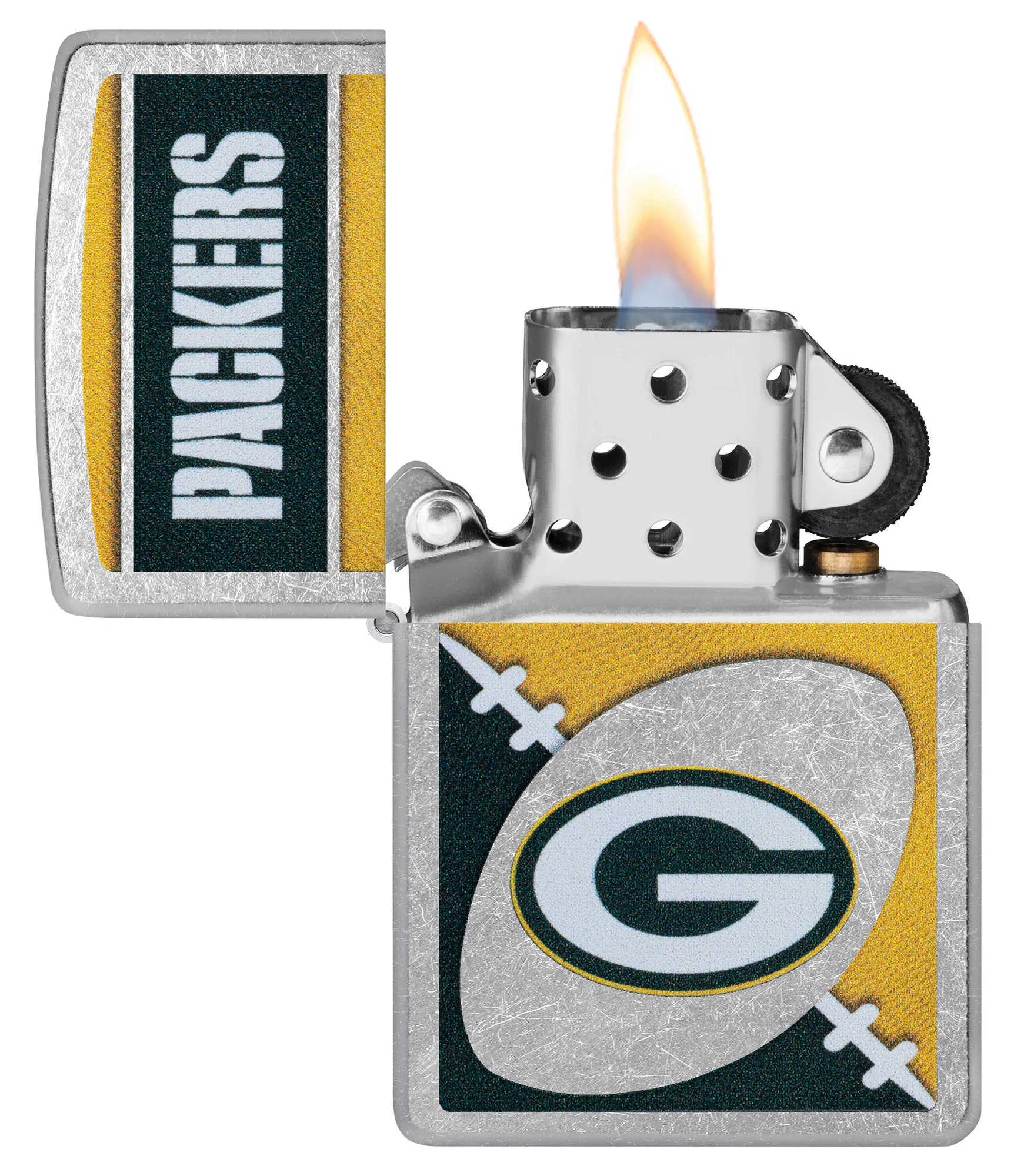 NFL Green Bay Packers Chrome Logo Design