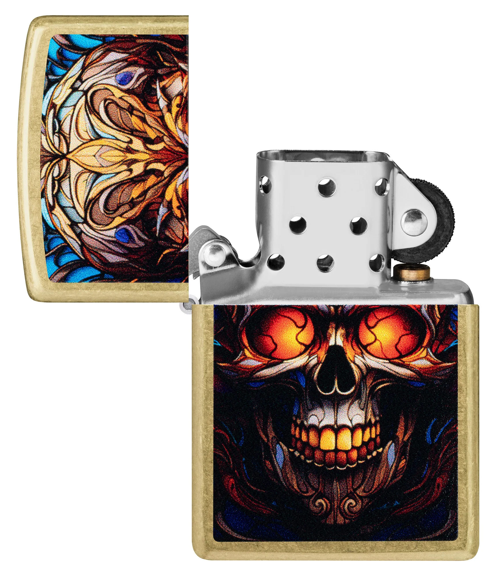 Stained Glass Skull Design