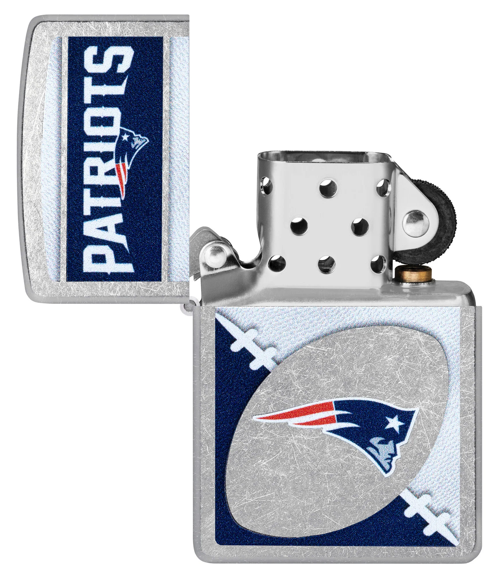 NFL New England Patriots Chrome Logo Design