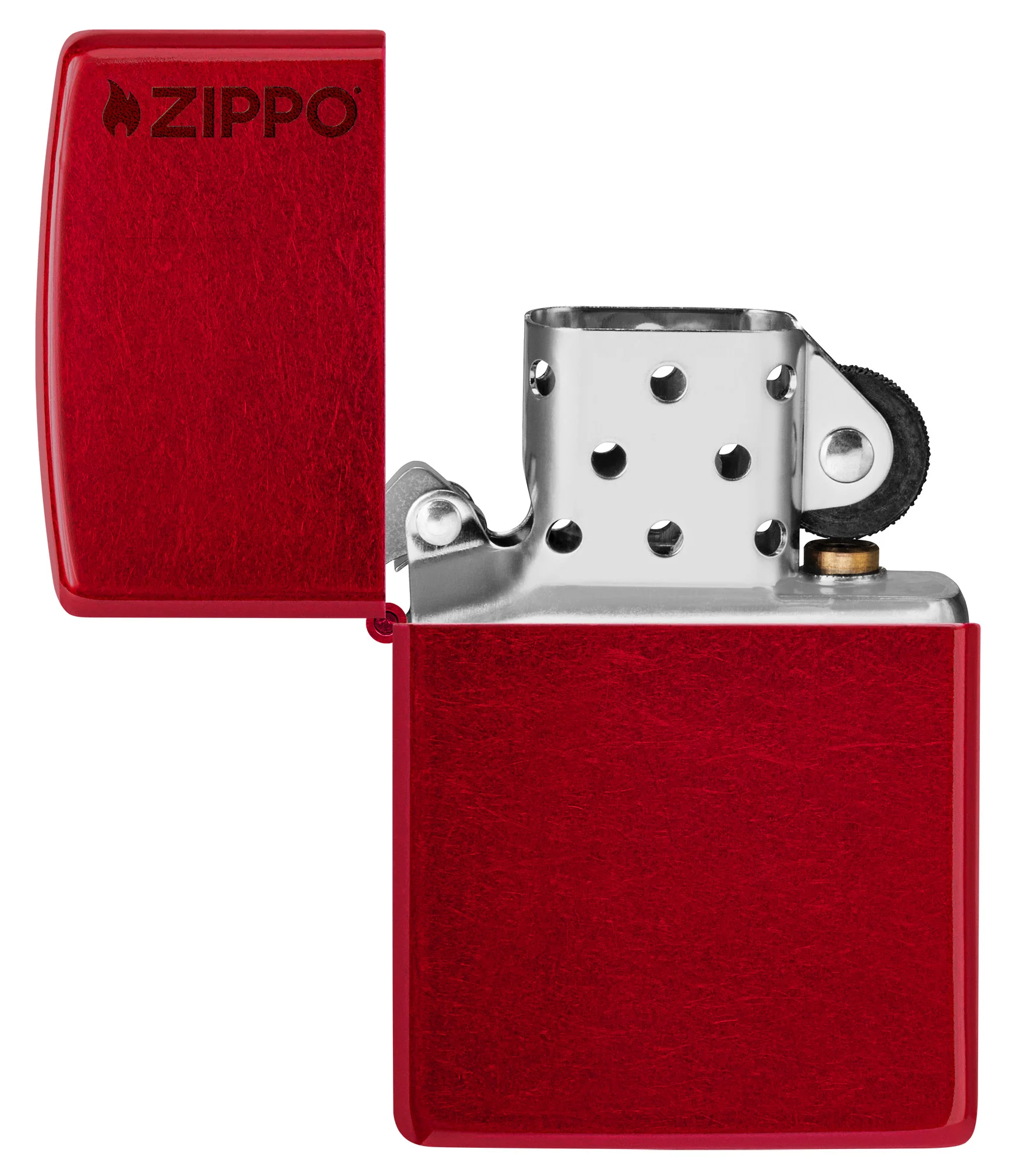 Classic Candy Apple Red Zippo Logo