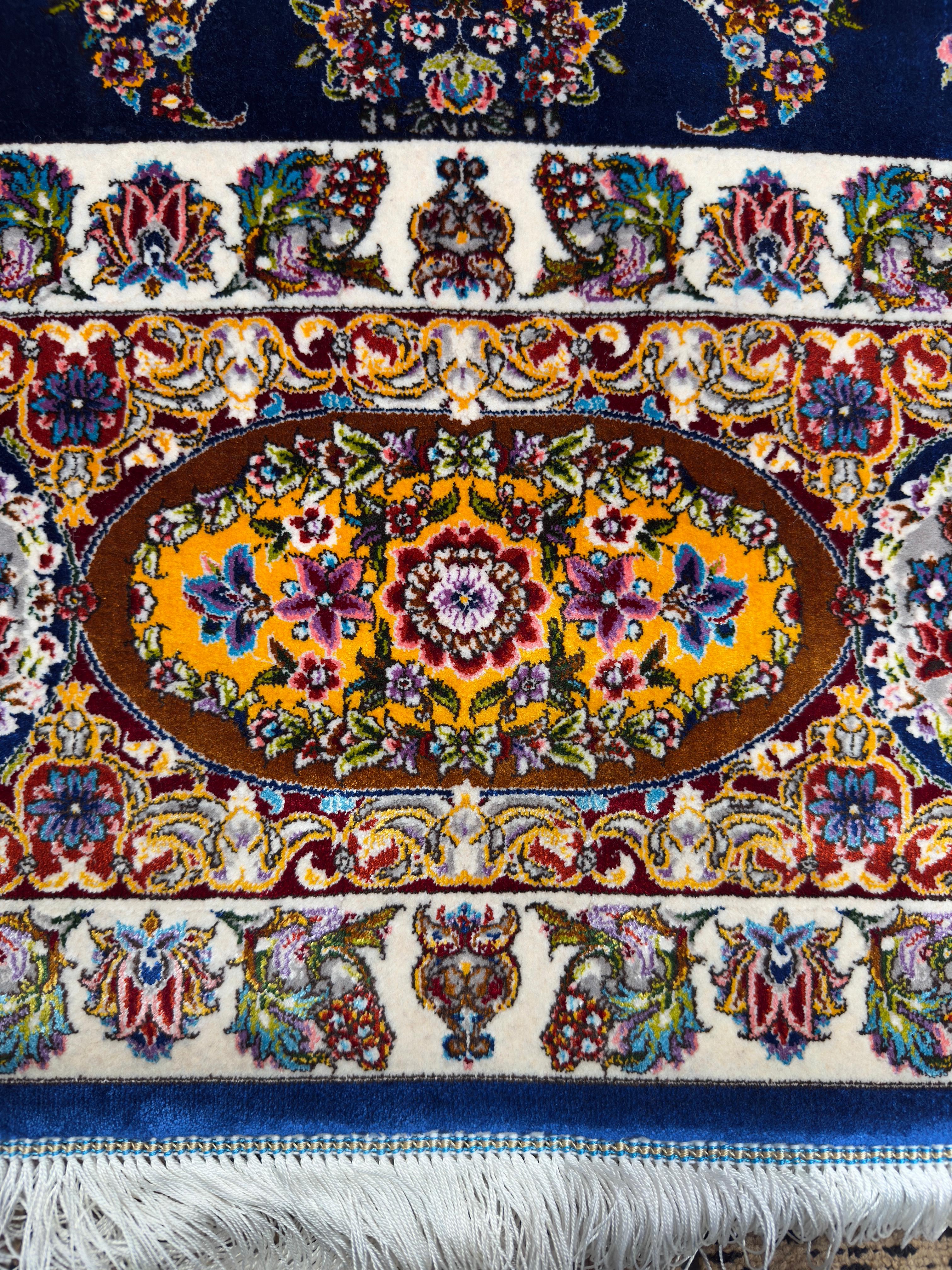 Pure Wool & Silk Persian Rug