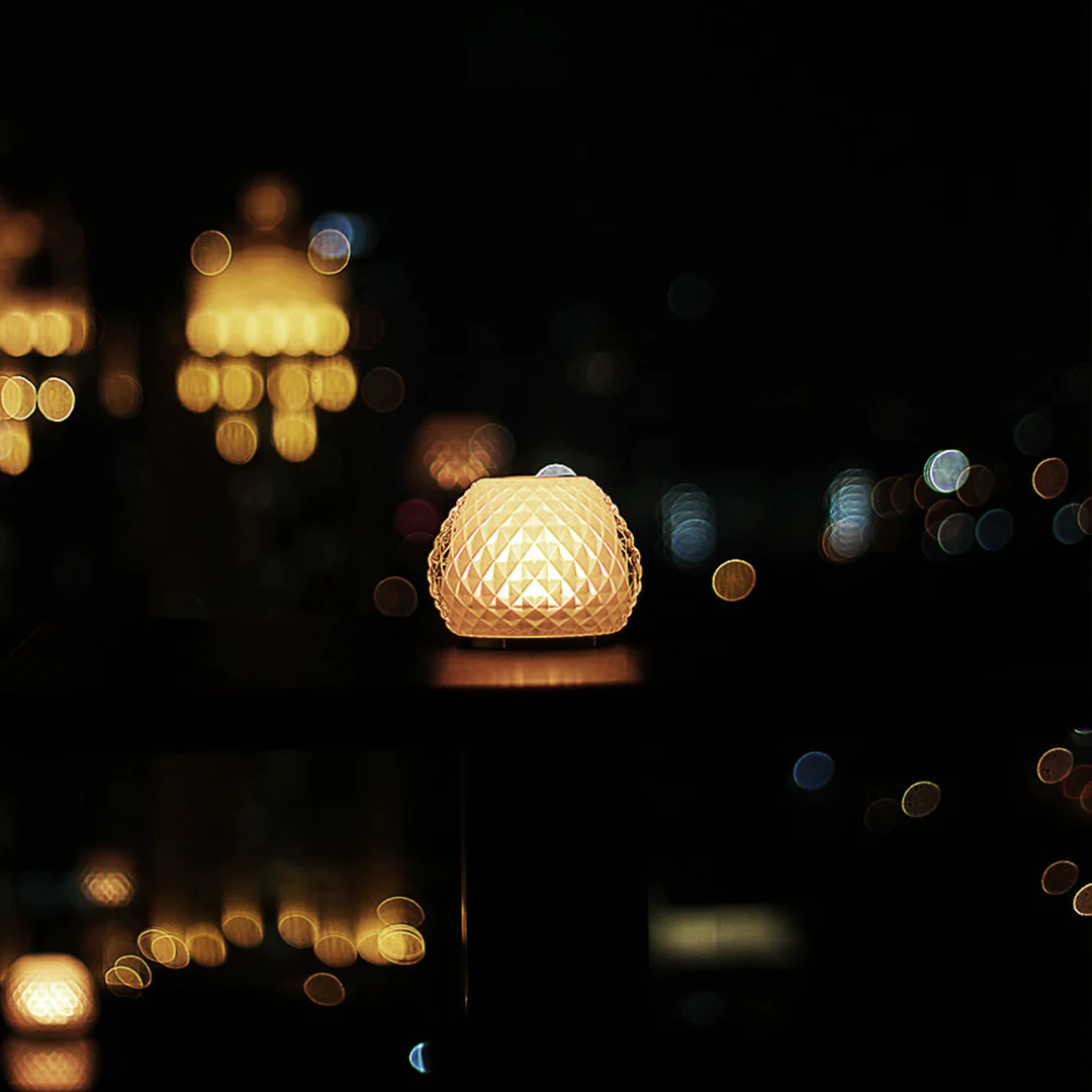 Jupiter V2 Rechargeable Cordless Table Lamp, Glass