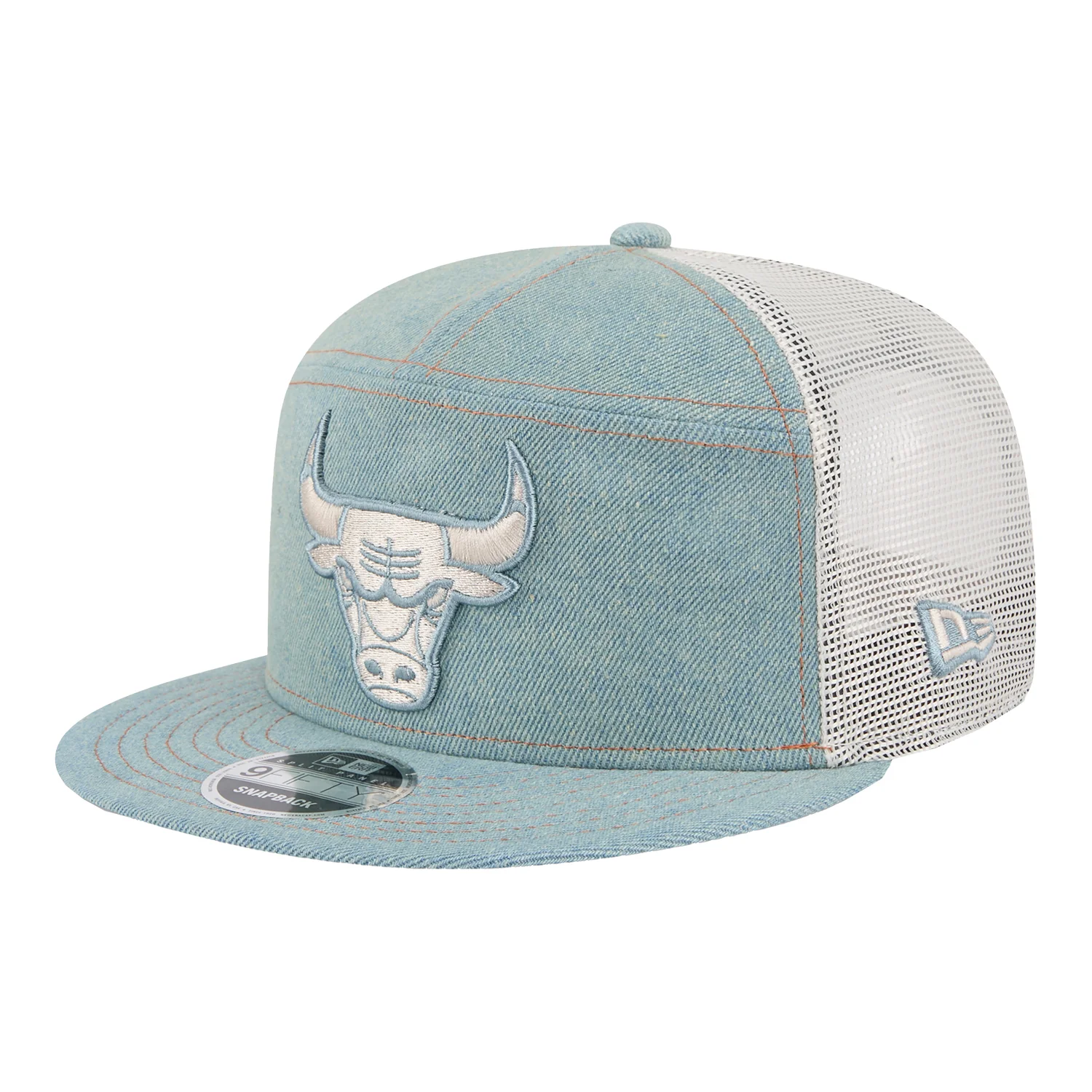 Chicago Bulls New Era Denim 950 Split Panel Snapback