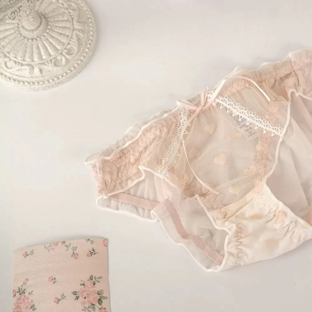 Lace Veil See-Through Underwear
