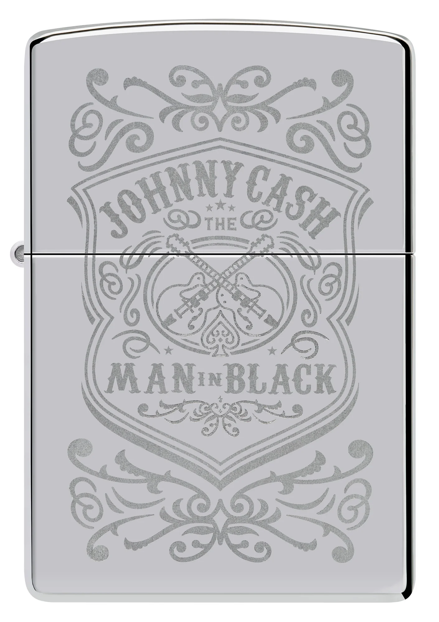 Johnny Cash Man in Black Crest Design