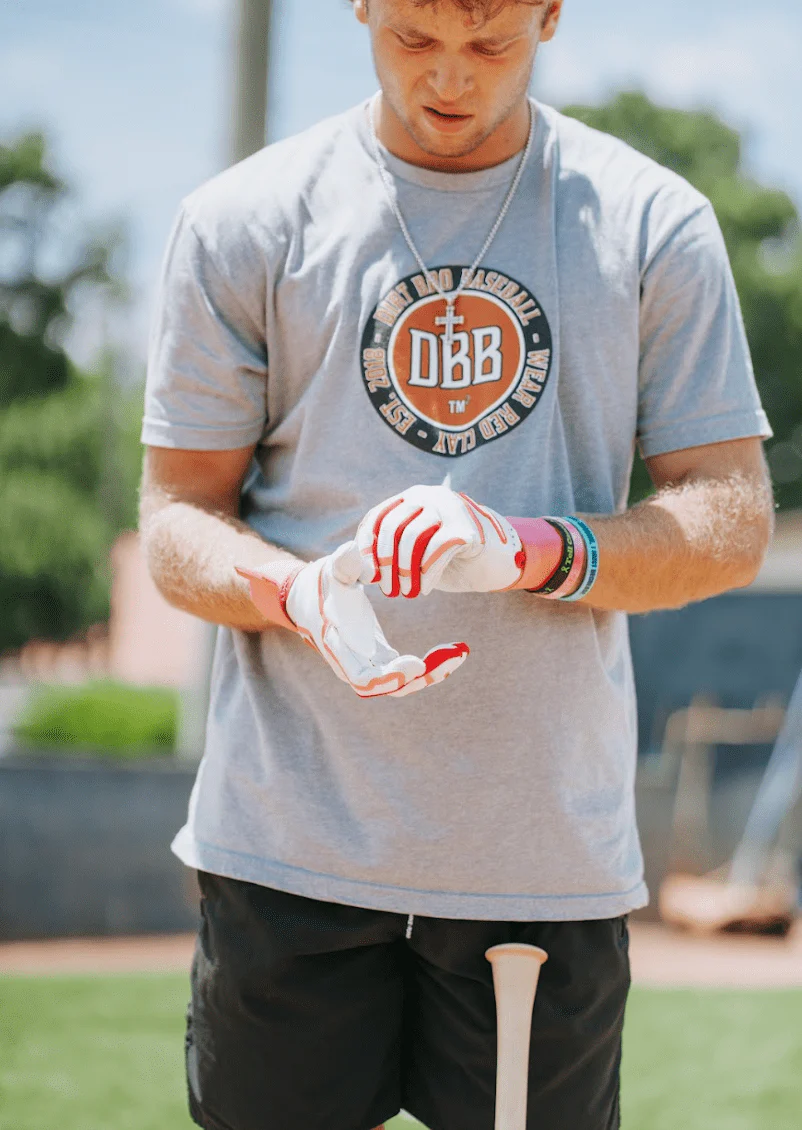 Winder Series Batting Gloves - Pink & White