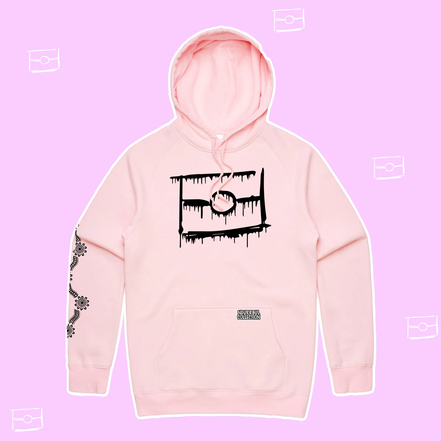 Pink- Black Graffiti Flag™️ Logo