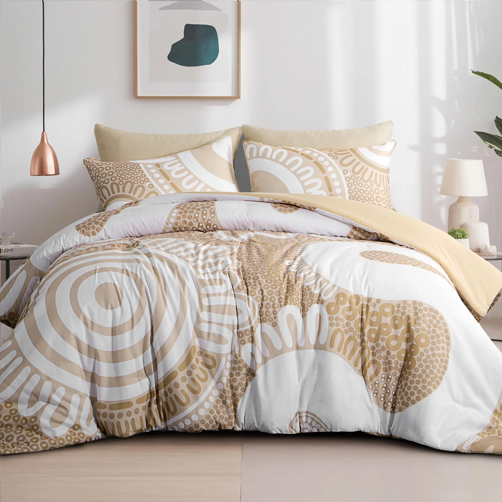 Comforter Set: Waterways - Sand